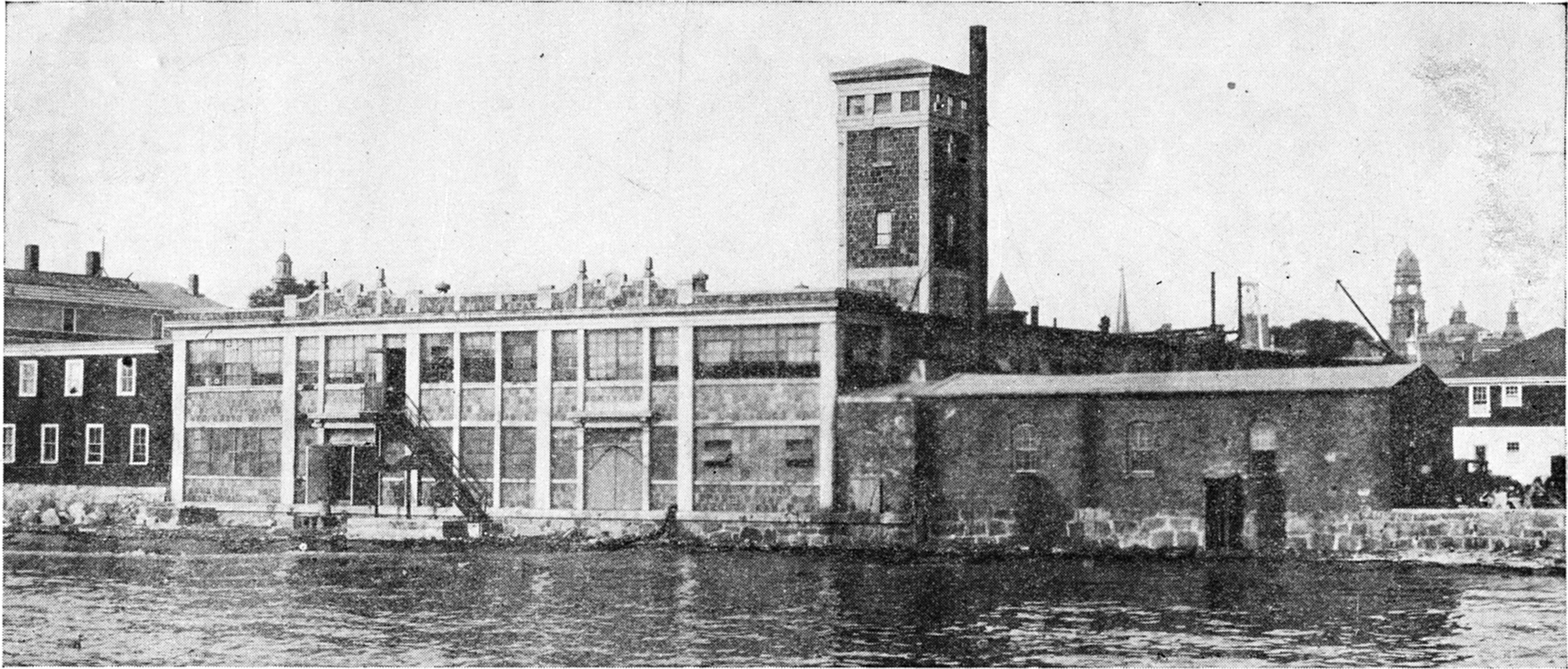 The firm’s building on the Gloucester waterfront in 1930.