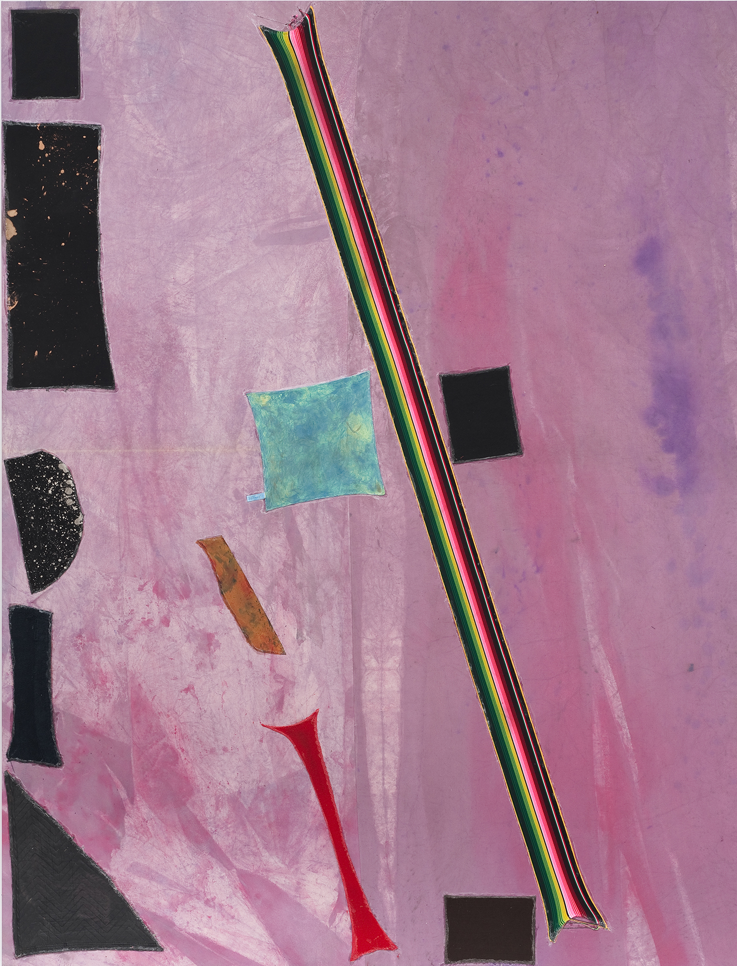 Sterling Ruby’s “BC (4646)” is part of the “Pretty Raw: After and Around Helen Frankenthaler” exhibit at the Rose Art Museum.