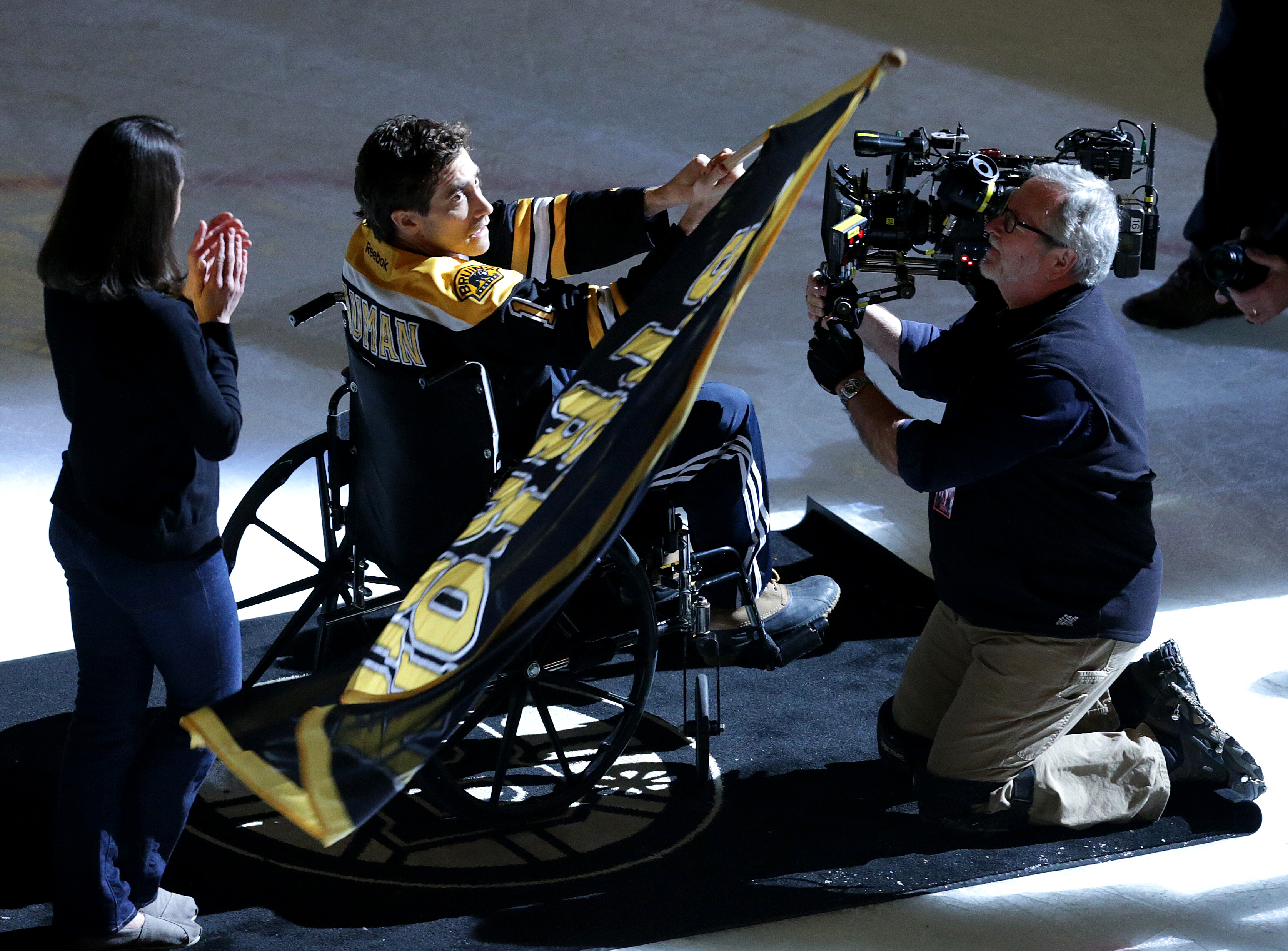Actor Jake Gyllenhaal portrayed Jeff Bauman in “Stronger.”