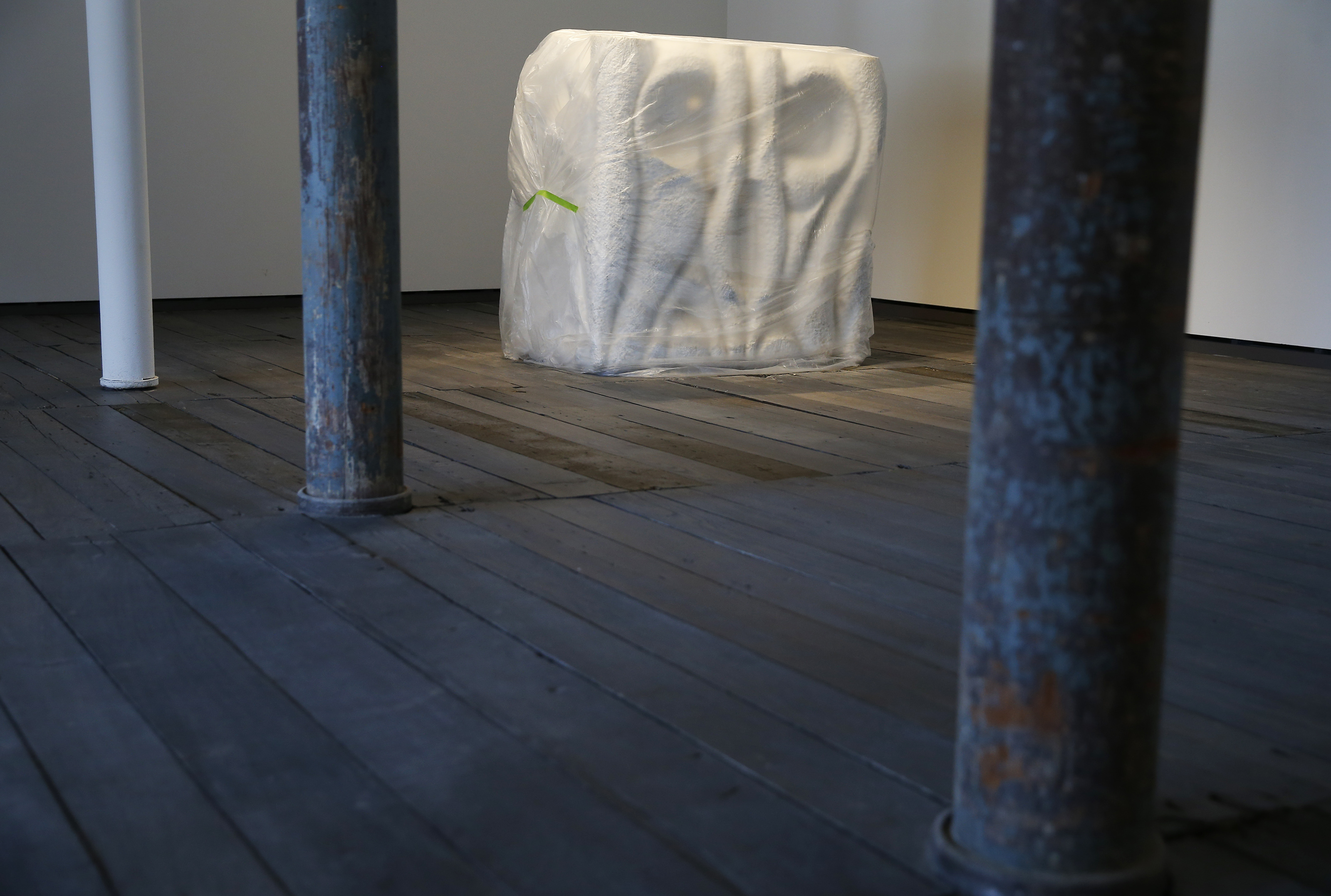 A covered piece by Louis Bourgeois.