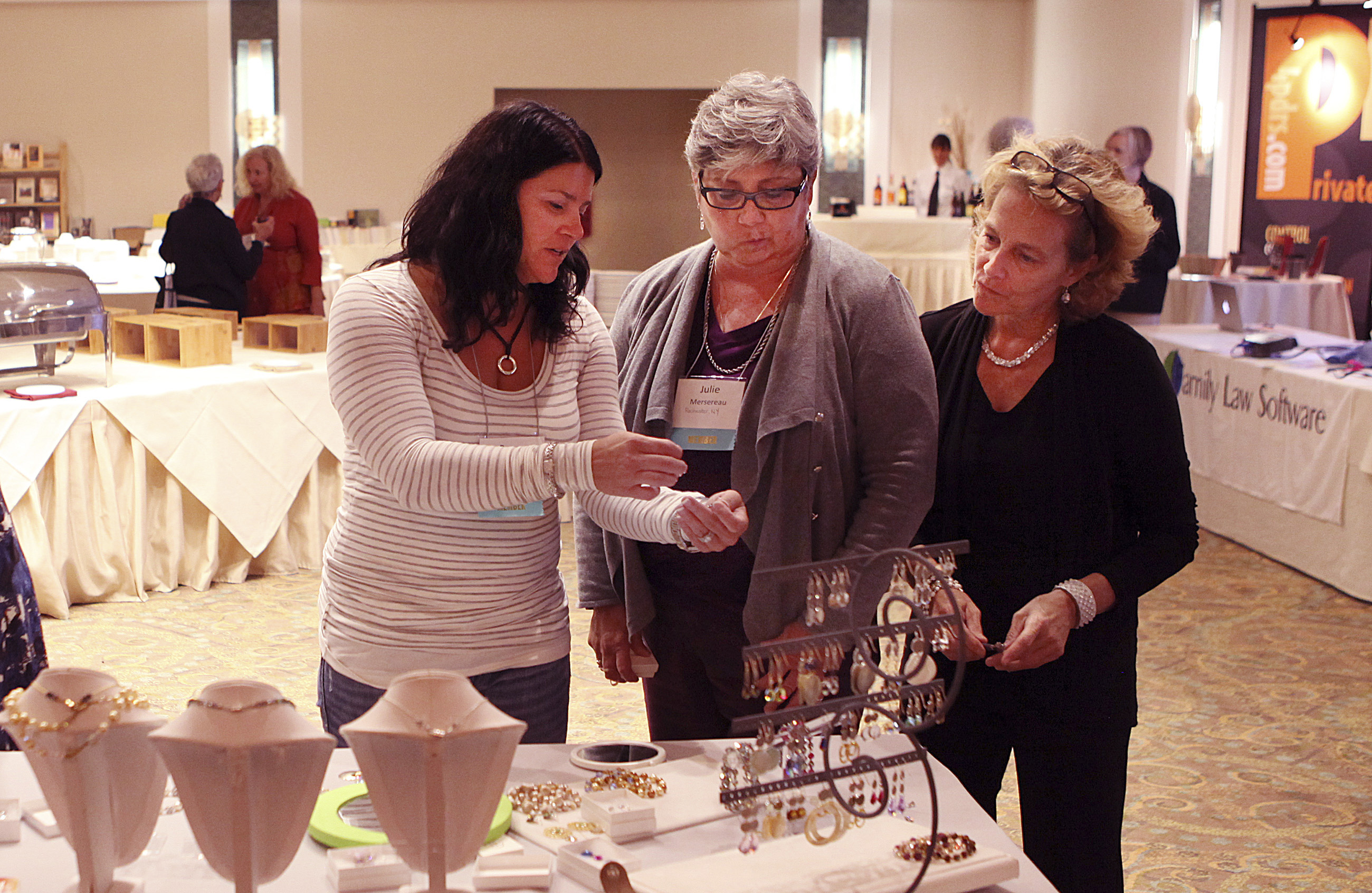 Attendees gathered at a Professional Family Mediators conference in Falmouth last weekend.
