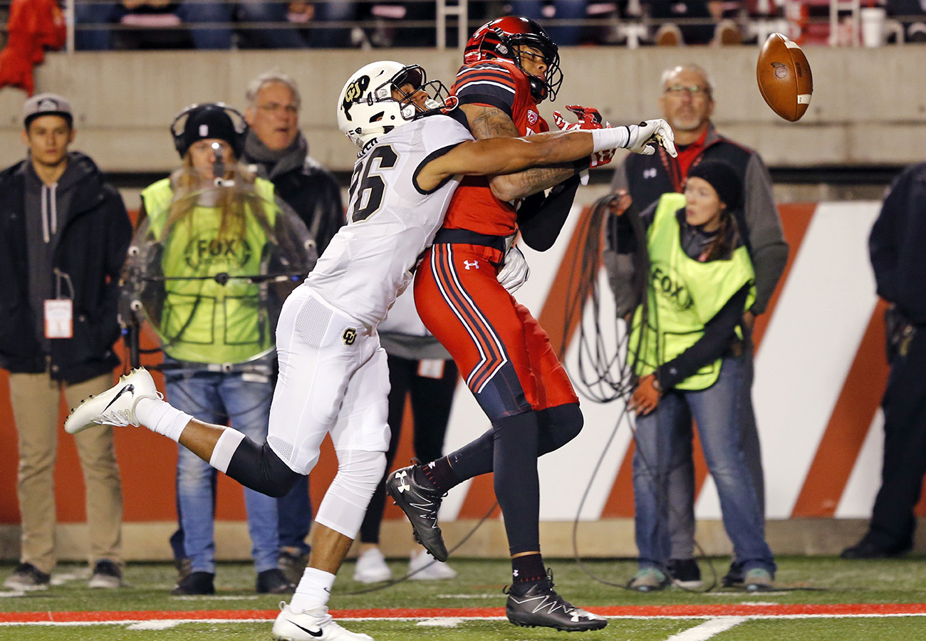 Isaiah Oliver (left) could add to the Patriots’ depth at cornerback.