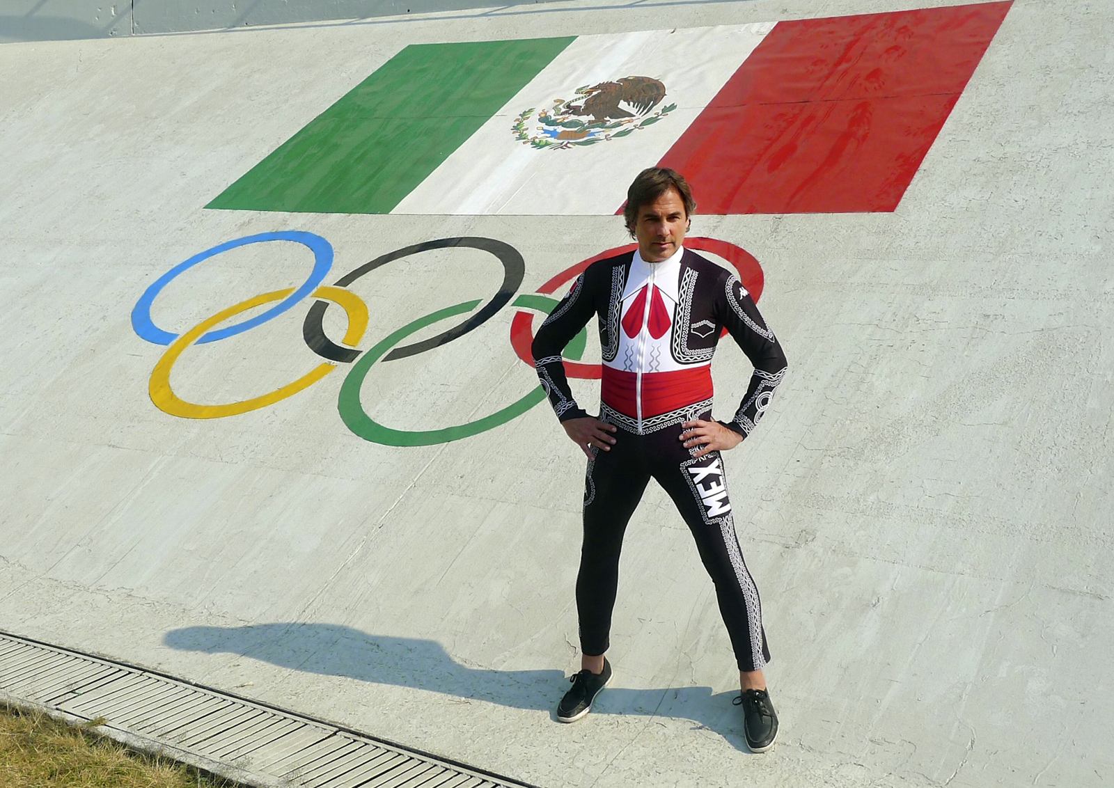 Mexico skier Hubertus Von Hohenlohe will compete in a Marachi speed suit.