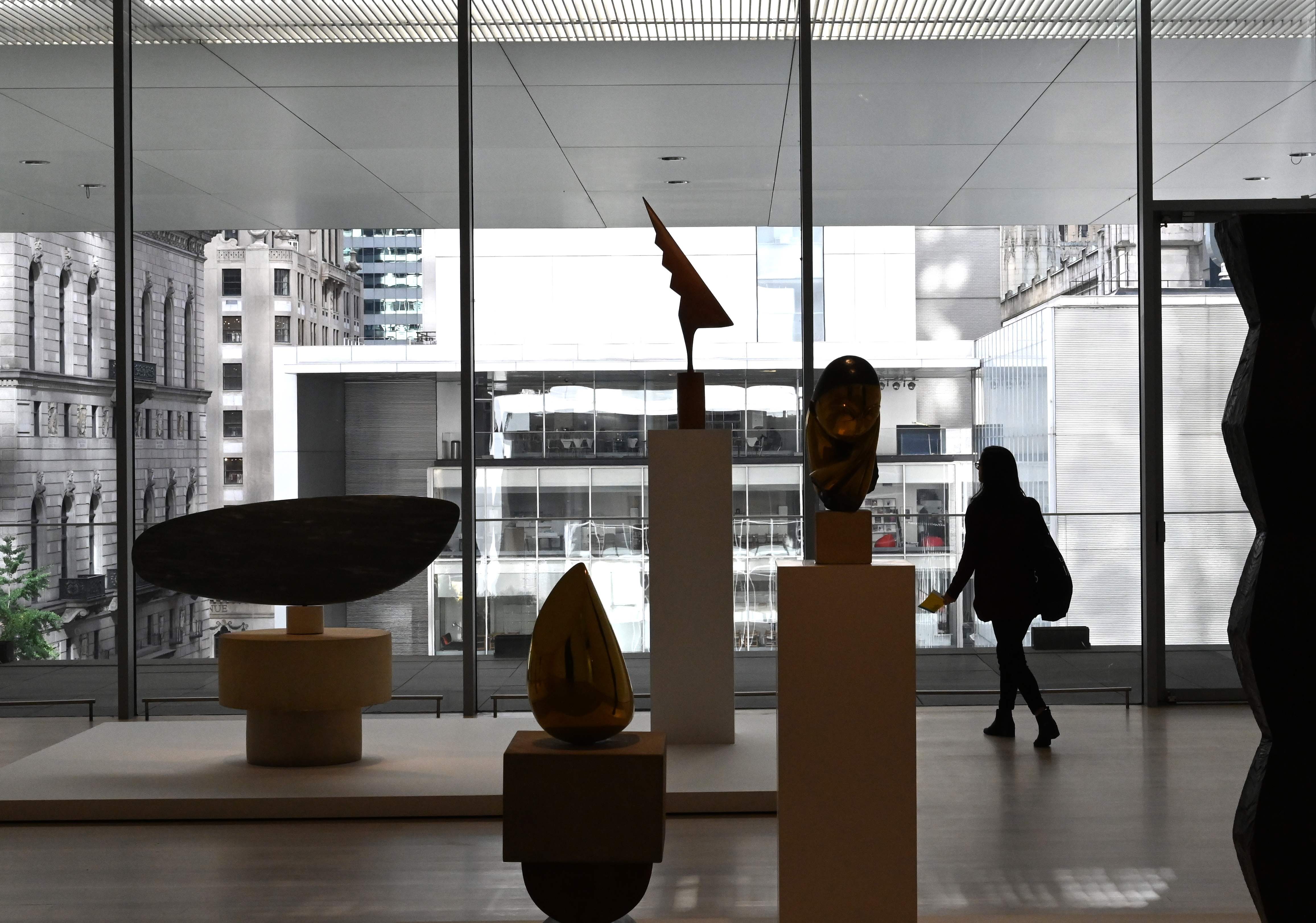 The Brancusi gallery at the Museum of Modern Art.
