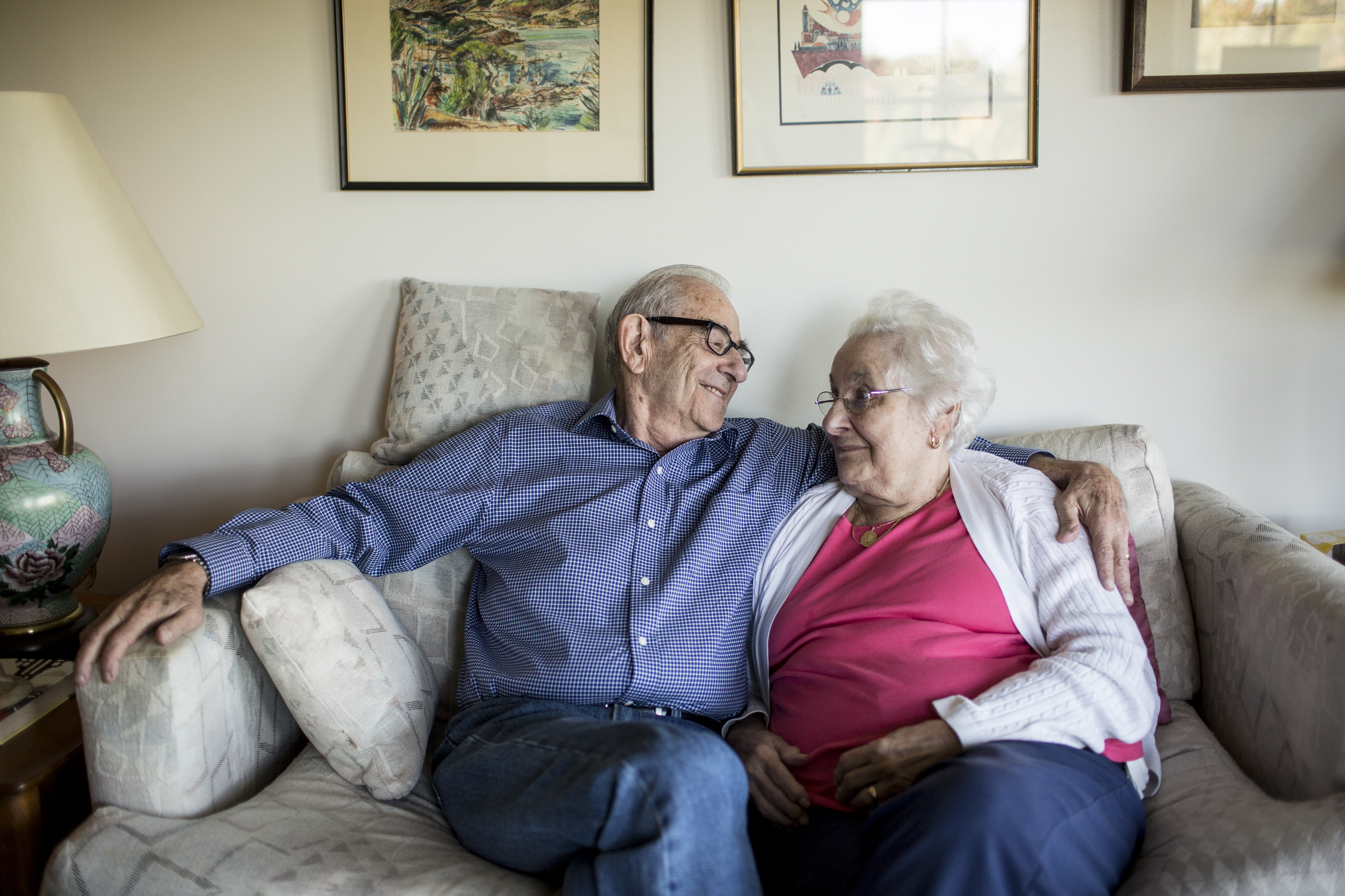 Sumner Richman kisses his wife, Joyce, before bed every night, and she tells him she loves him.