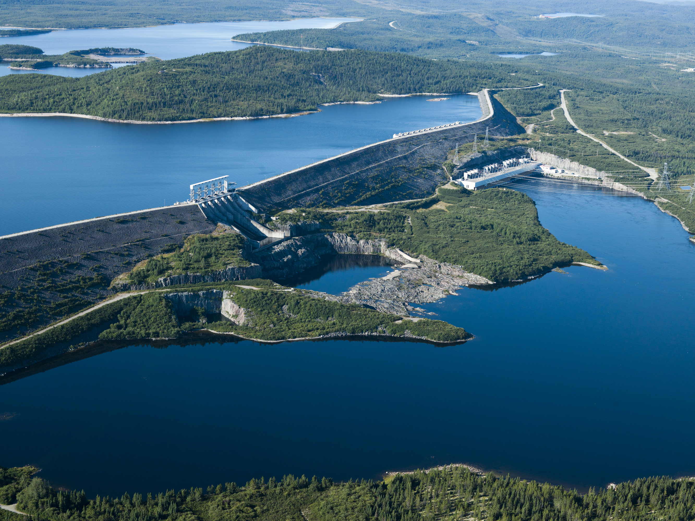 The La Grande-3 power station and dam in Quebec.