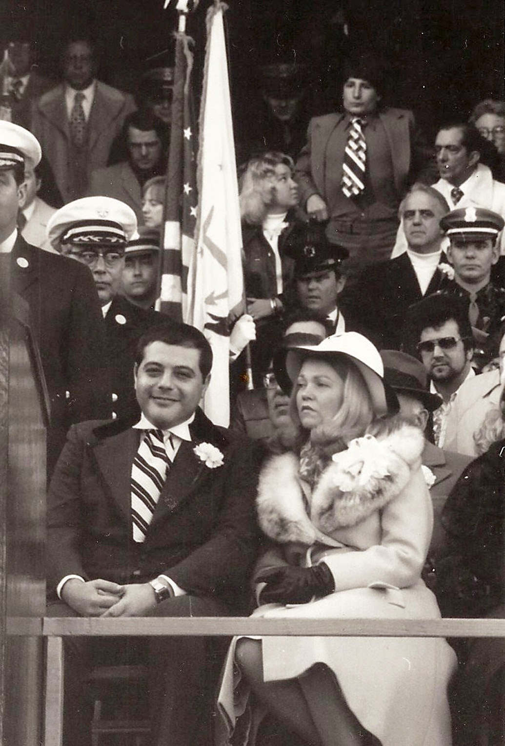 The Ciancis at Vincent A. “Buddy” Cianci Jr.’s inauguration in 1975.