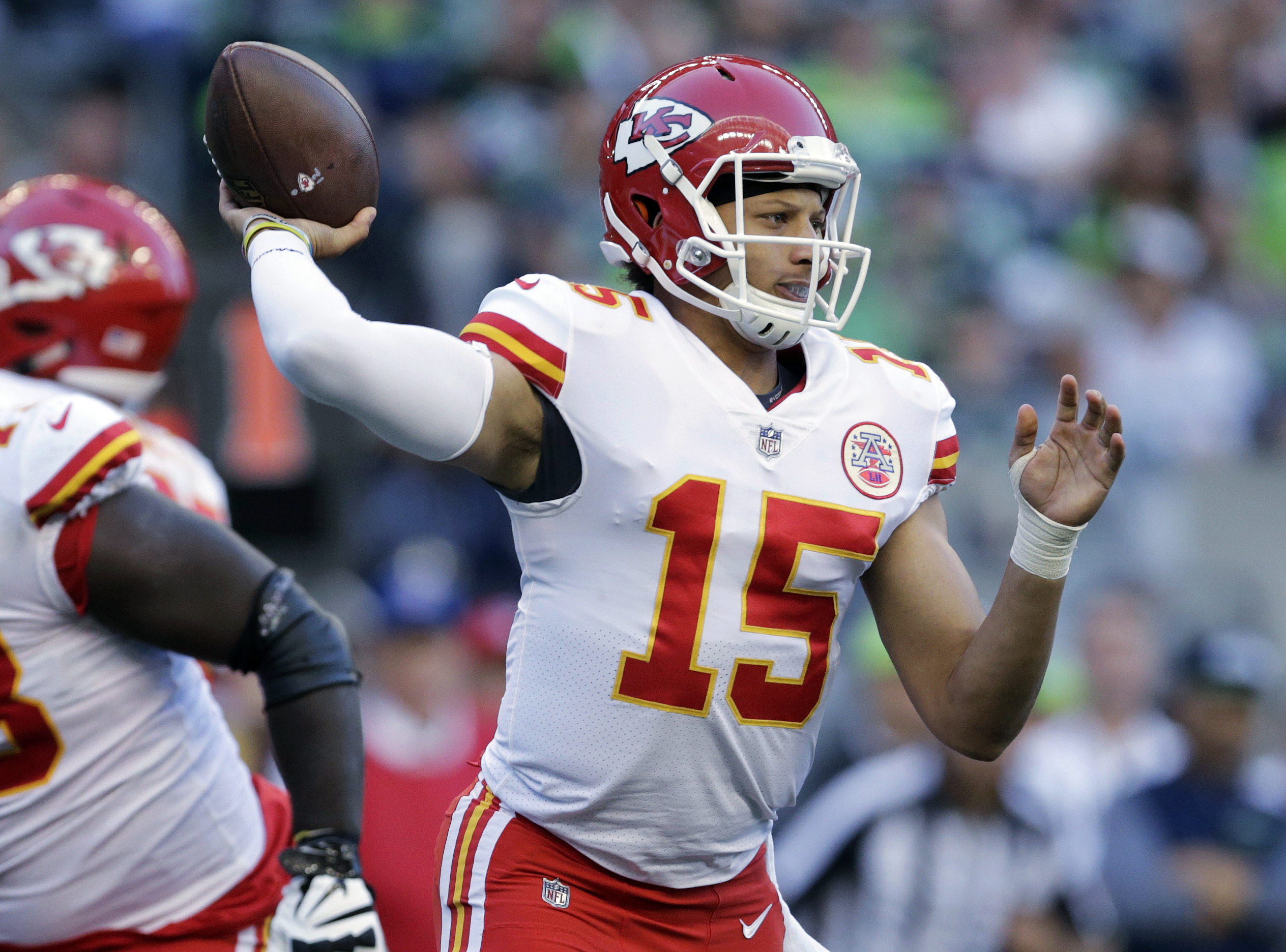Patrick Mahomes was the 10th pick in the NFL draft.