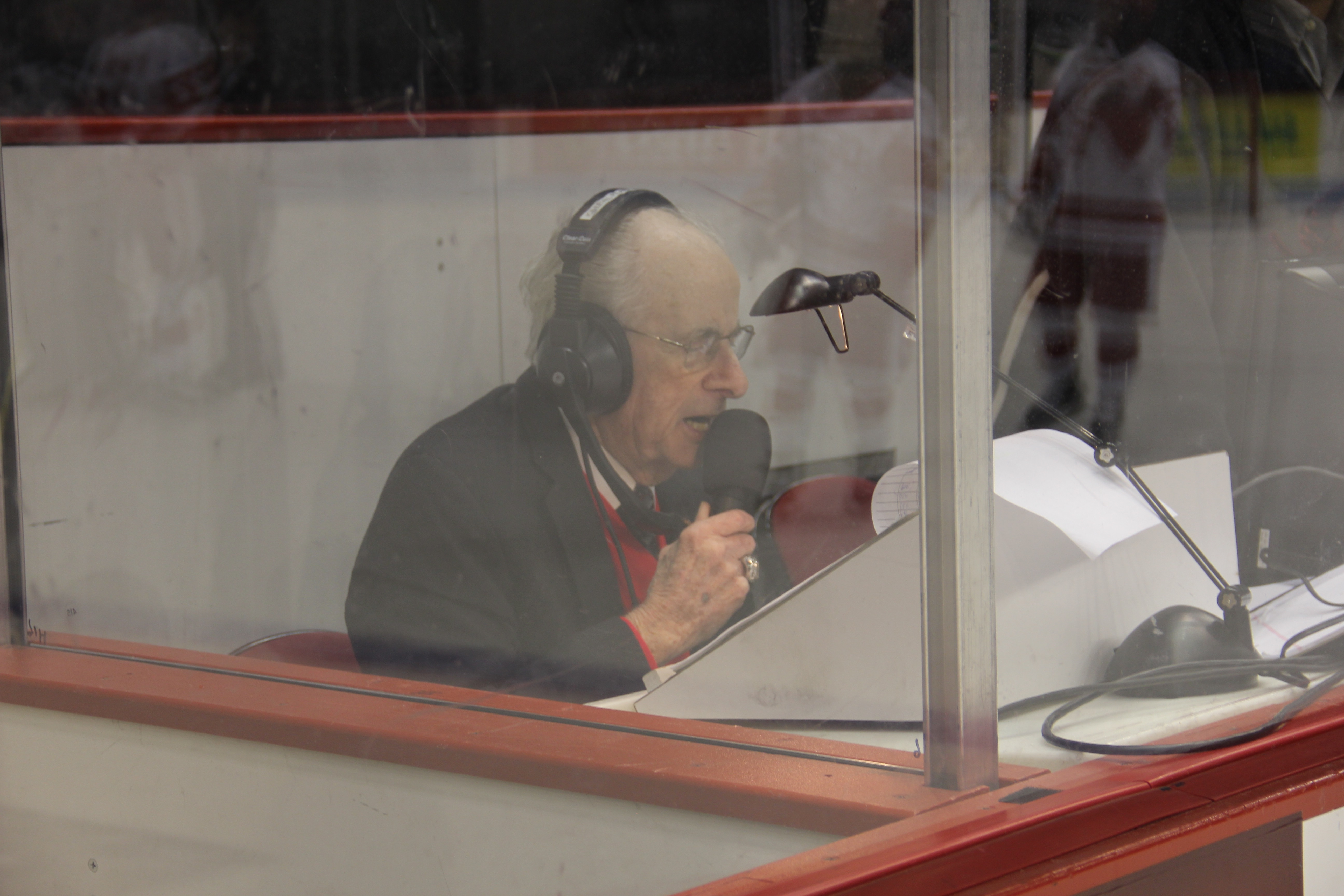 Jim Prior was the PA voice for BU hockey for three decades.