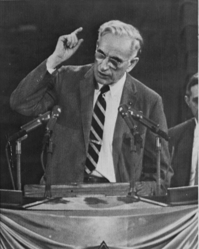 Representative John McCormack made a case for adopting a controversial Democratic platform in Chicago in 1956.