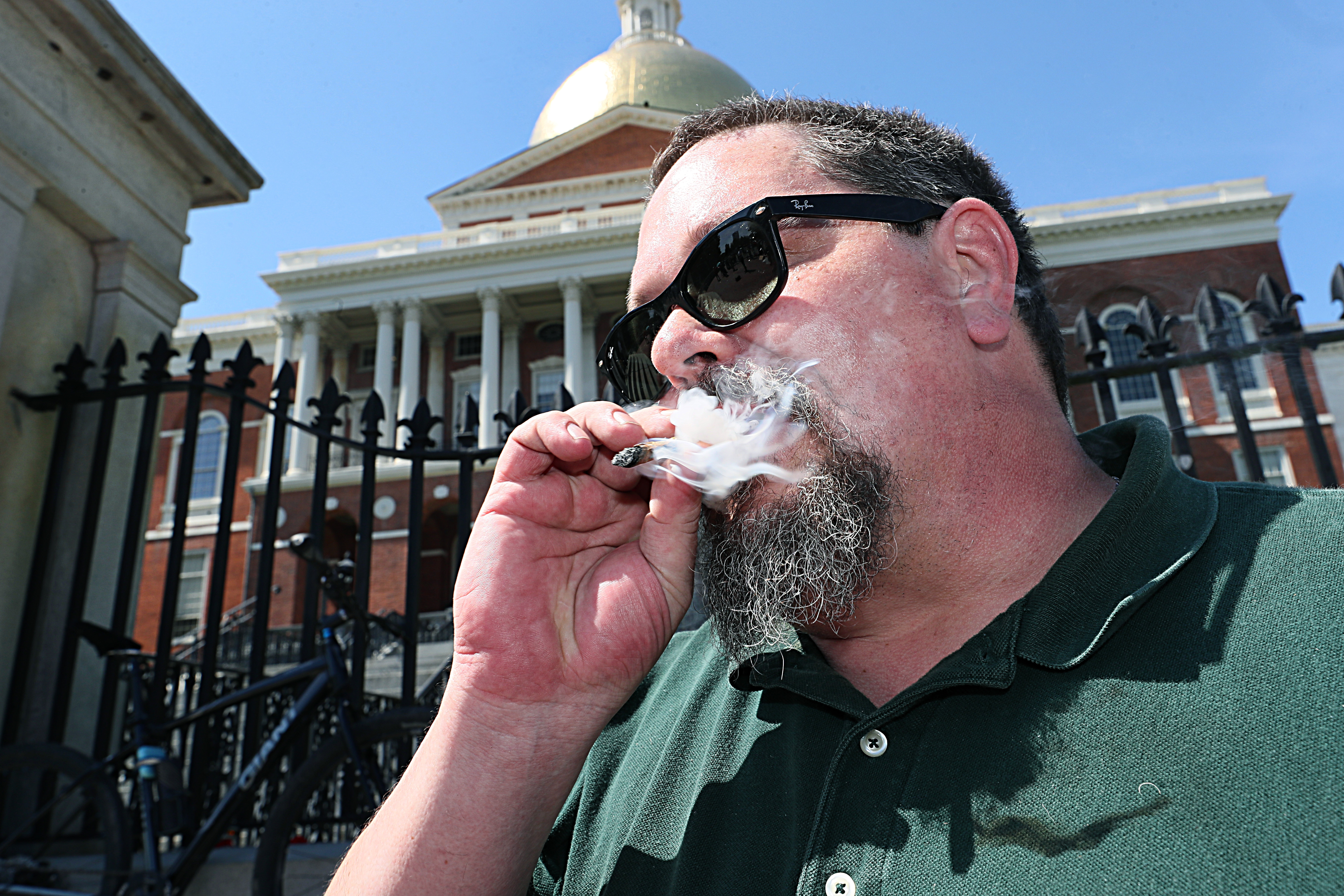 “If we had social consumption lounges, I wouldn’t have to do this,” advocate Peter Bernard said as he lifted a joint to his lips with a showman’s flair, sparked it, and inhaled. “Damn, that’s good.”