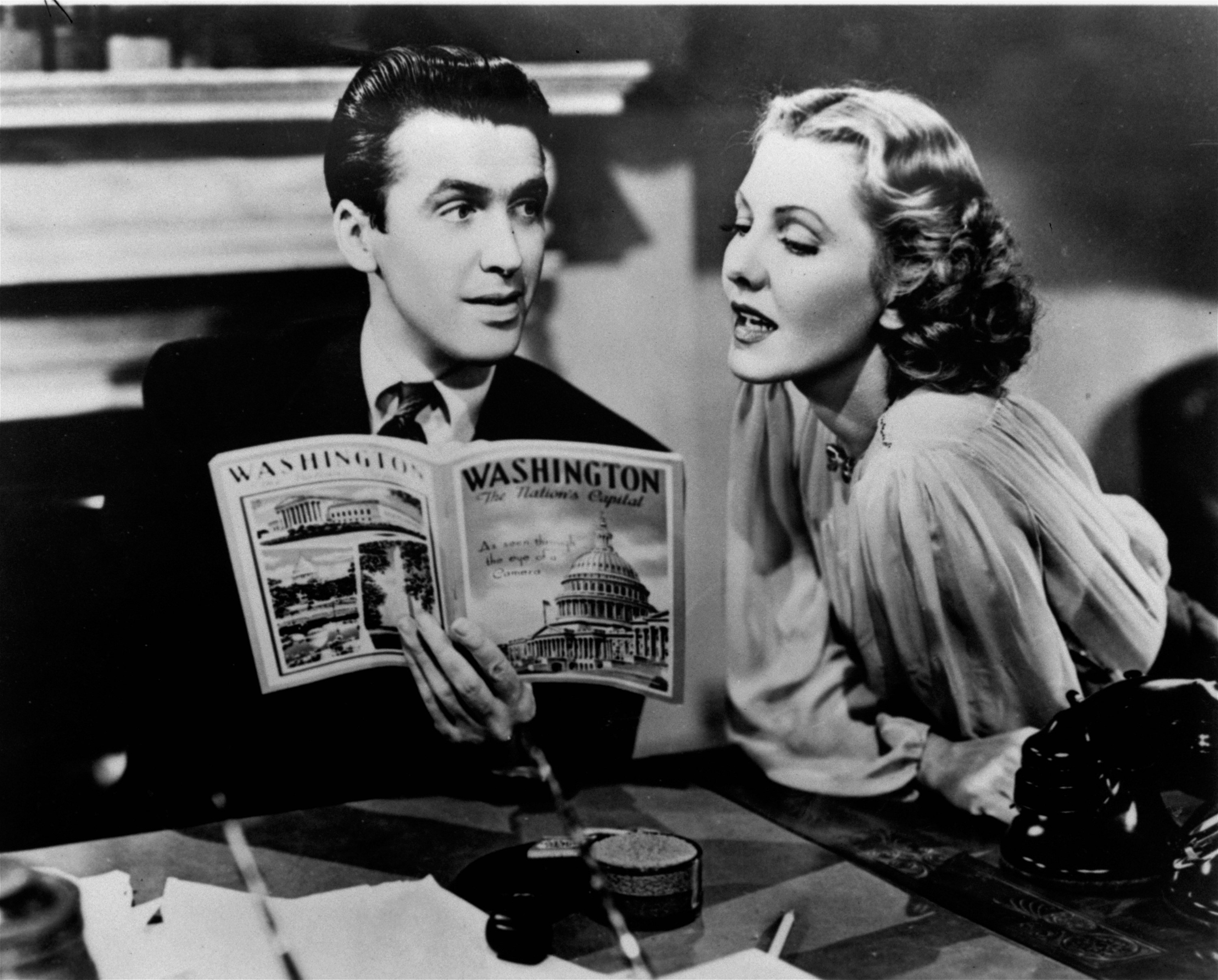 James Stewart and Jean Arthur in “Mr. Smith Goes to Washington.”