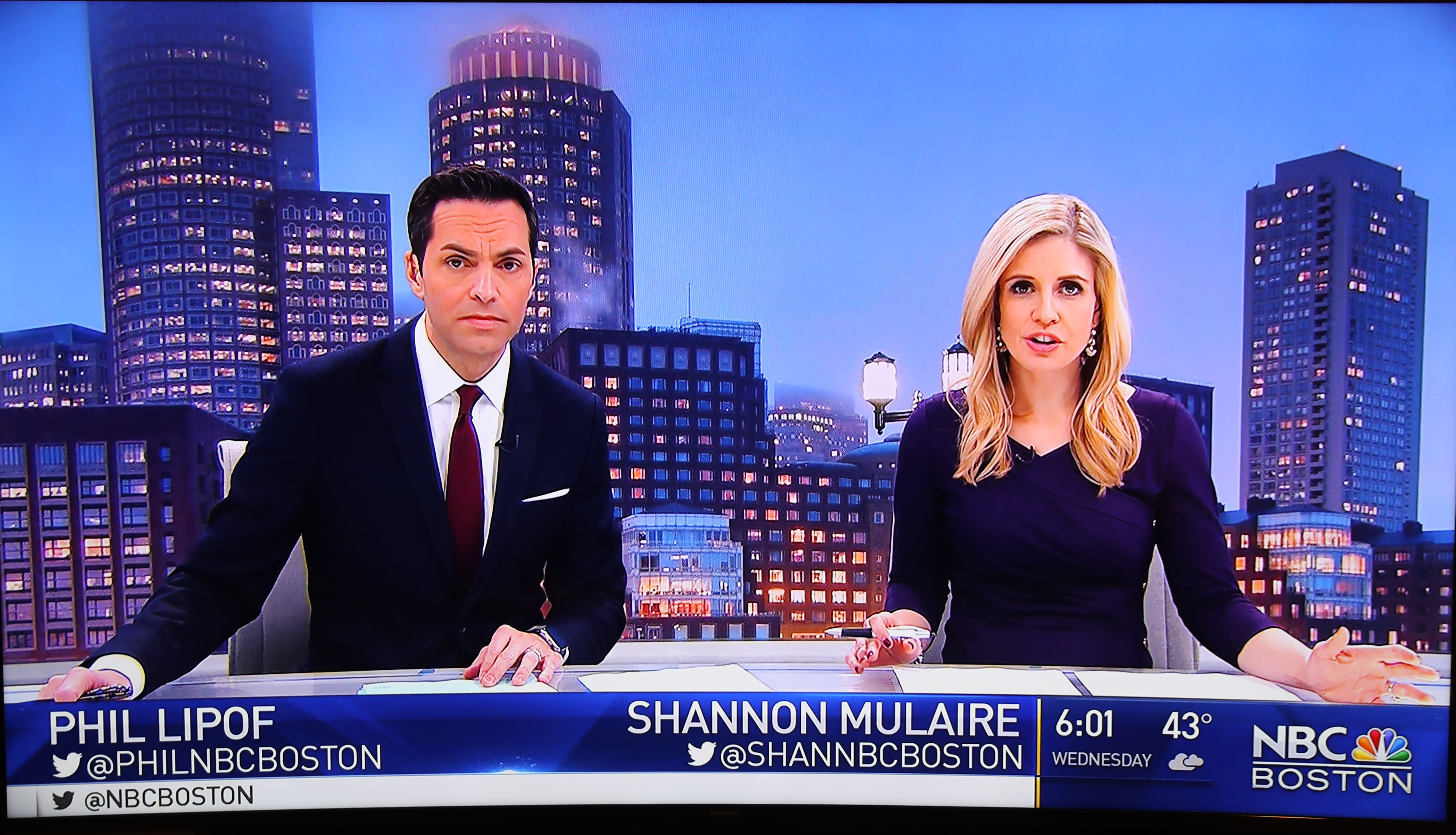 Screen shots of NBC Boston and WHDH (David L Ryan/Globe ataff)