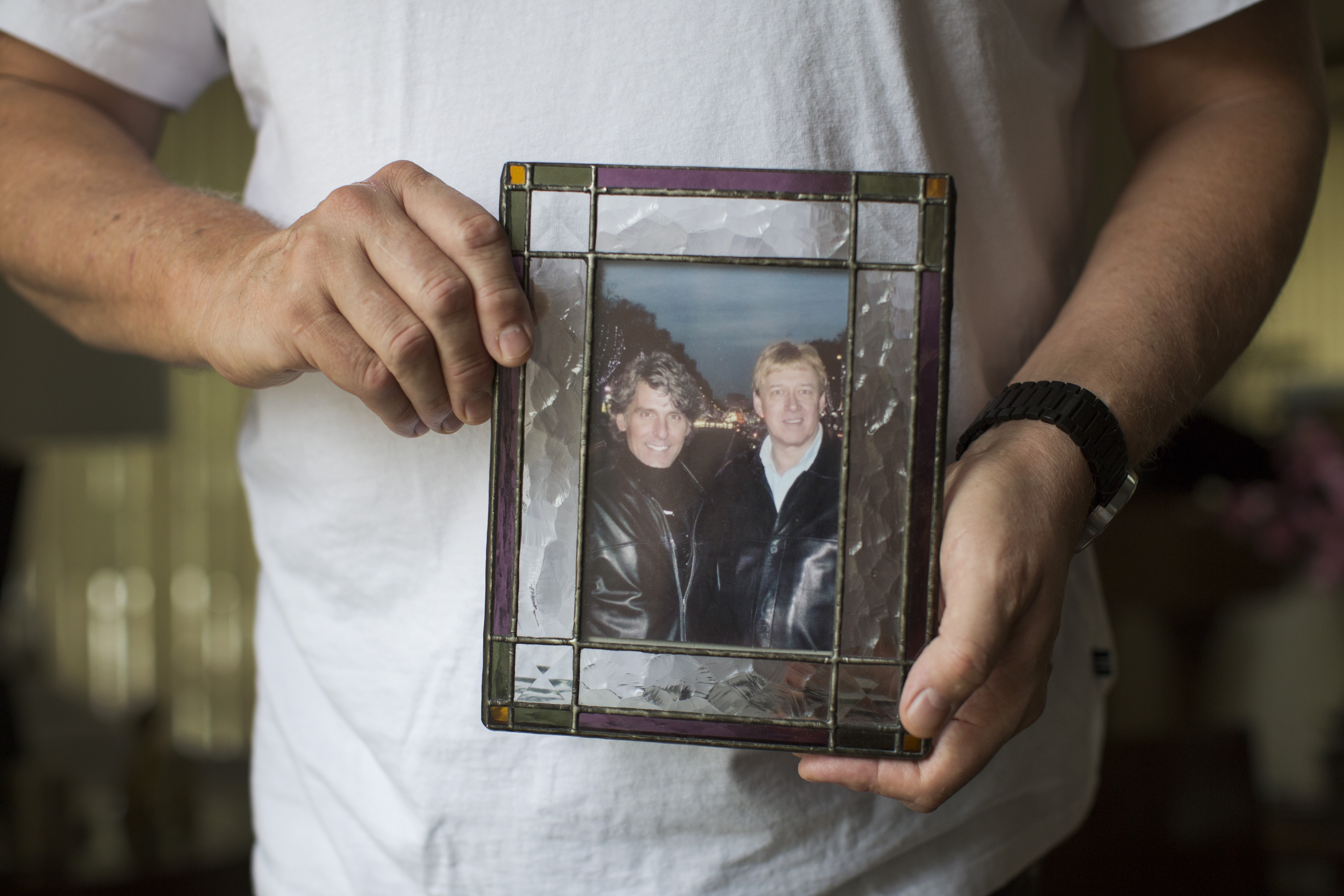 Rich Turner and his late partner, Andrew LeClair, on a trip to Paris.