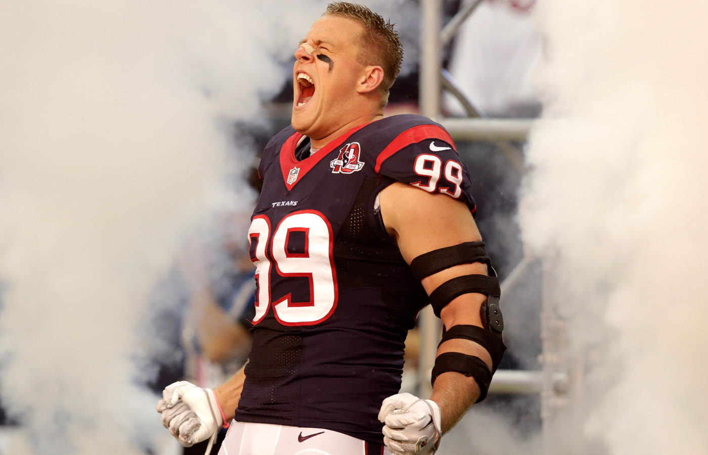 In his second season, J.J. Watt has become a menacing force for the Texans’ defensive line.