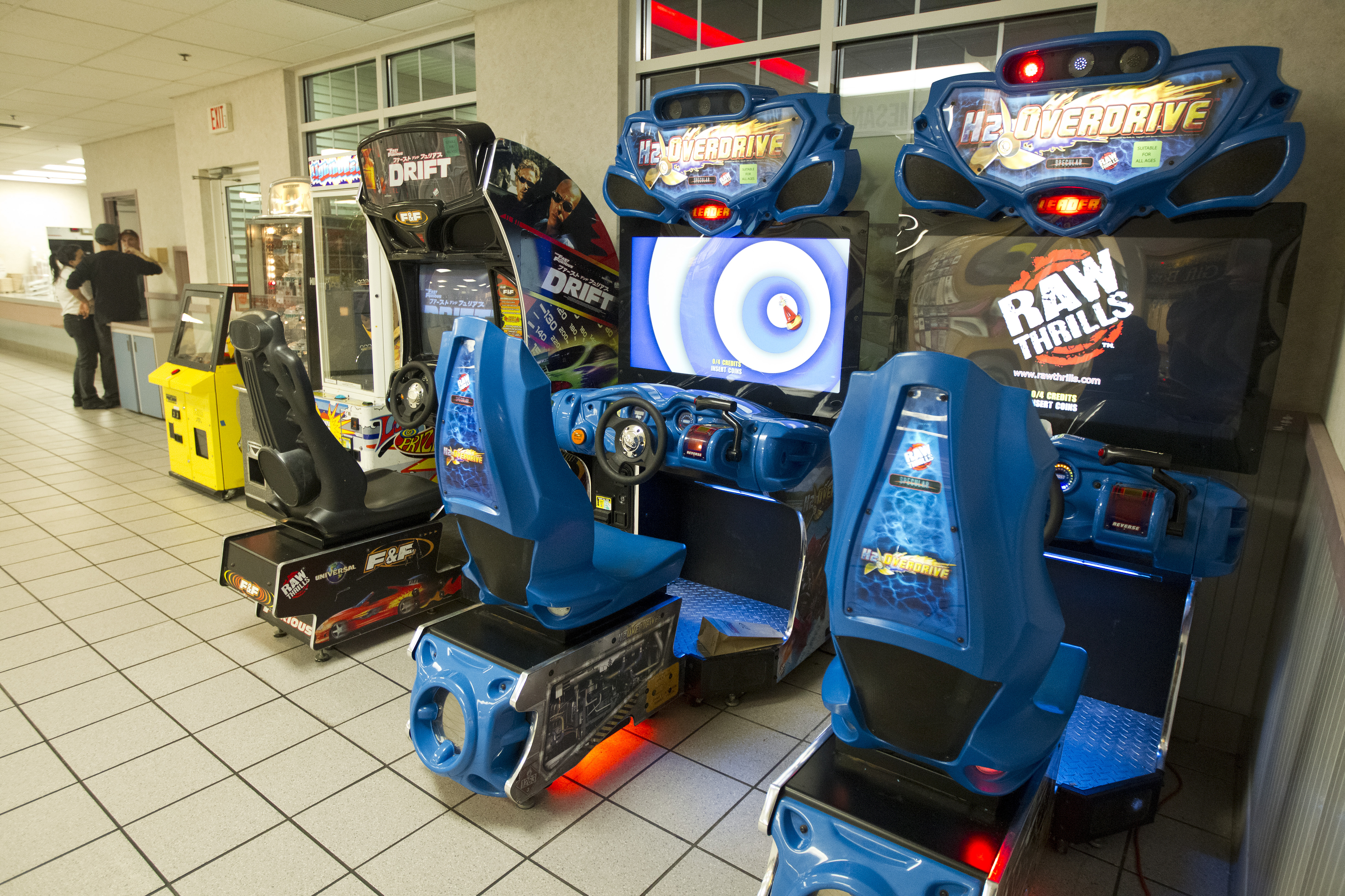 The state removed violent games from Beverly and other rest stops, leaving games intended to challenge driving skills.