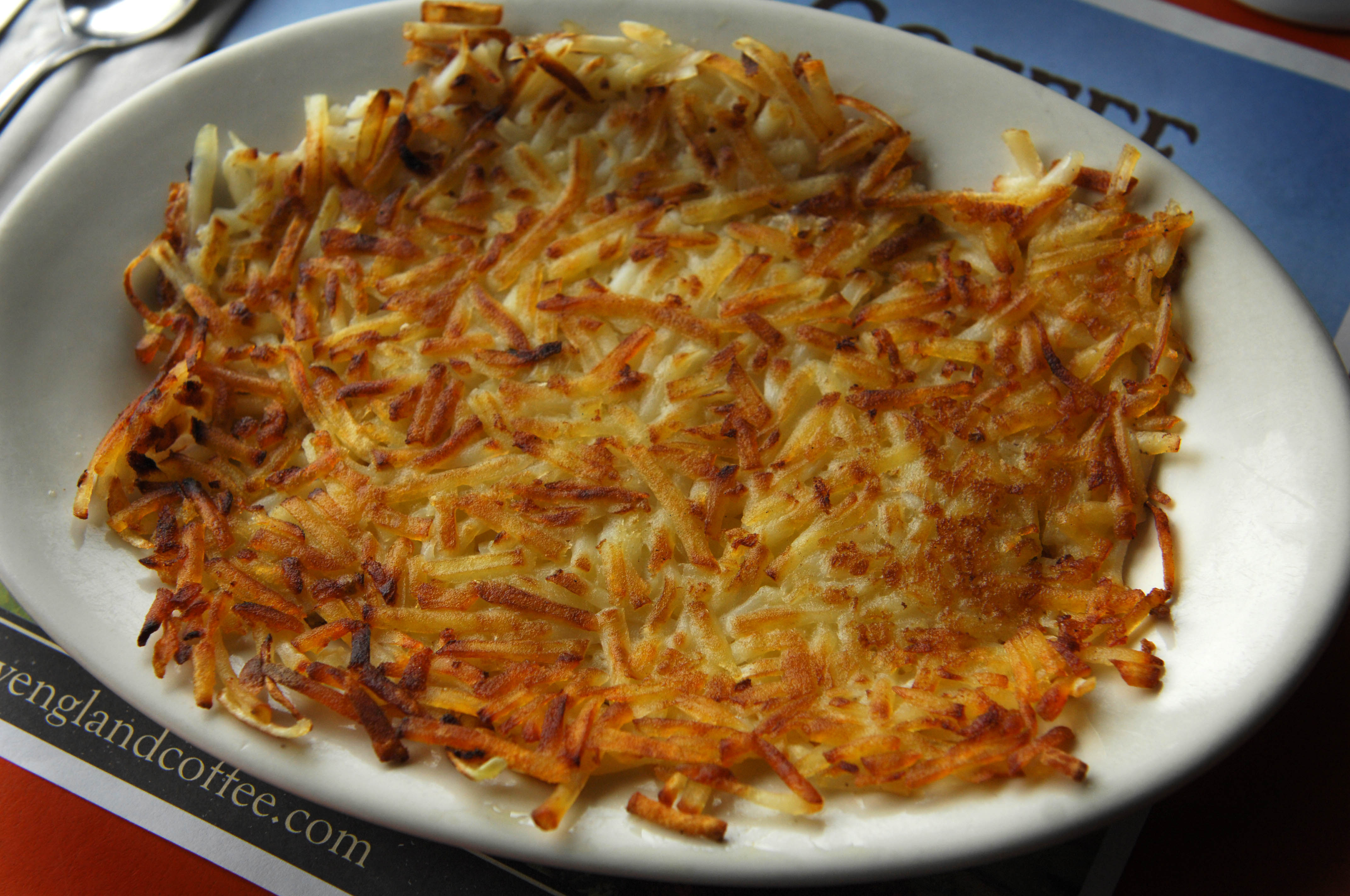 Hash browns at the Kennebec Cafe.