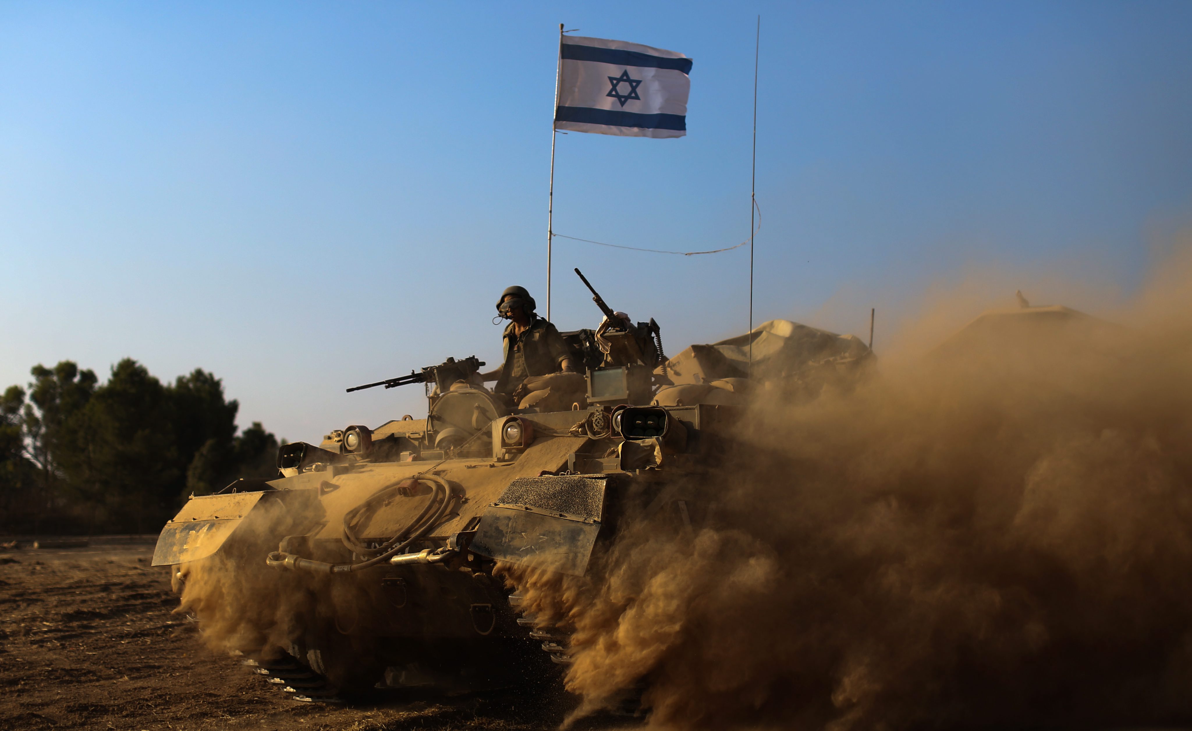Israeli soldiers headed to the Gaza Strip on Sunday.