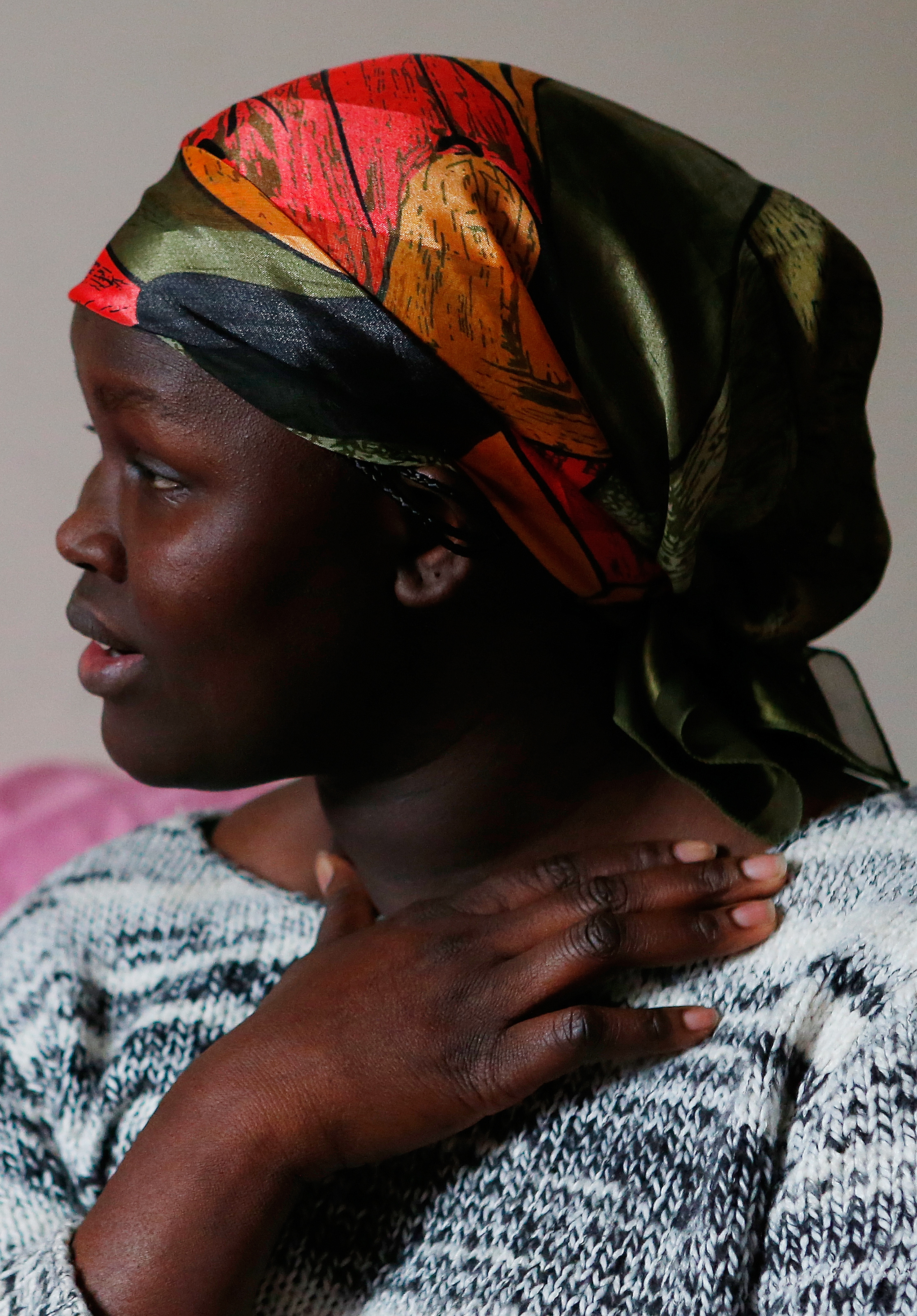 Yar Ayuel at her home in Arlington.