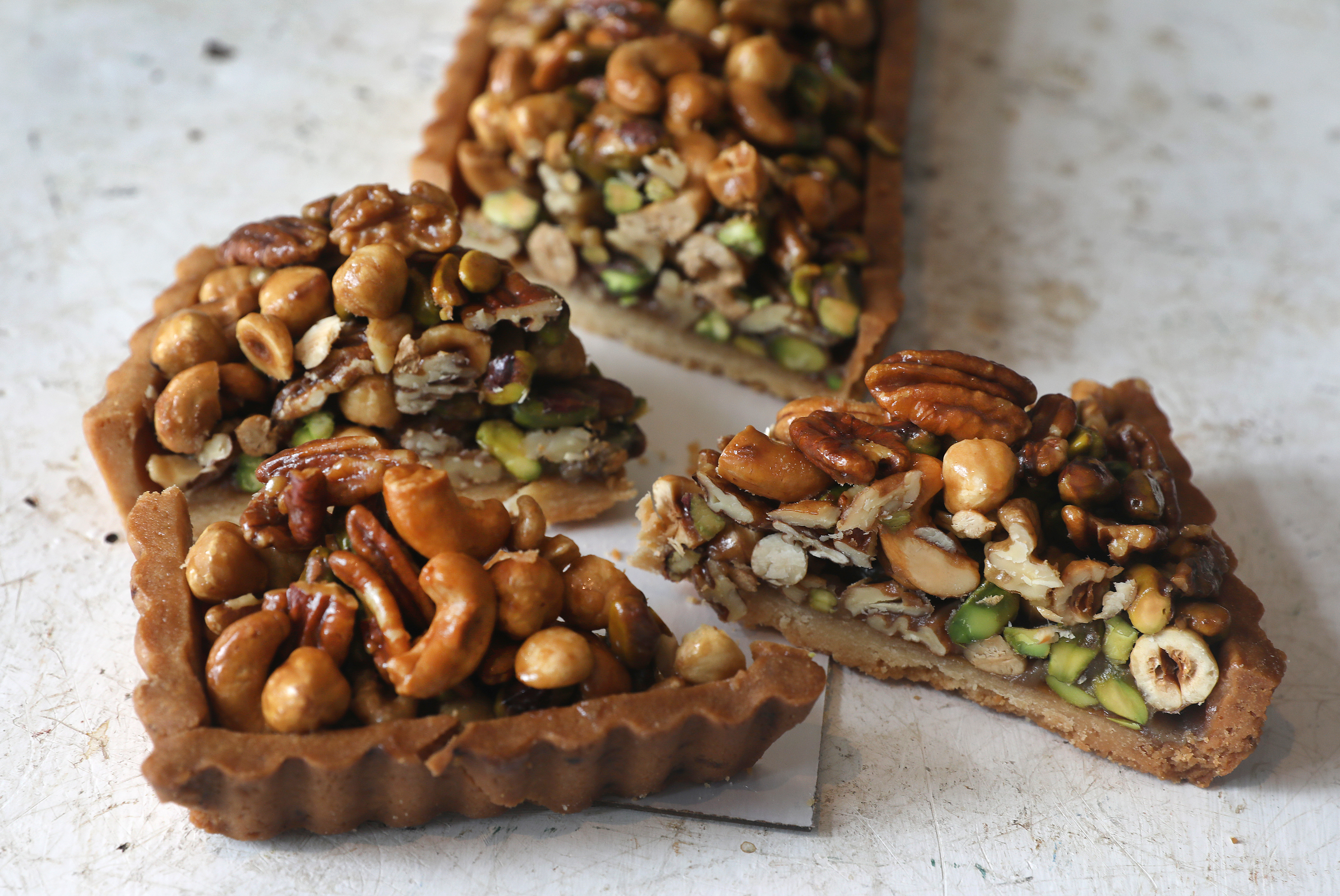 Mixed nut tart at Tatte