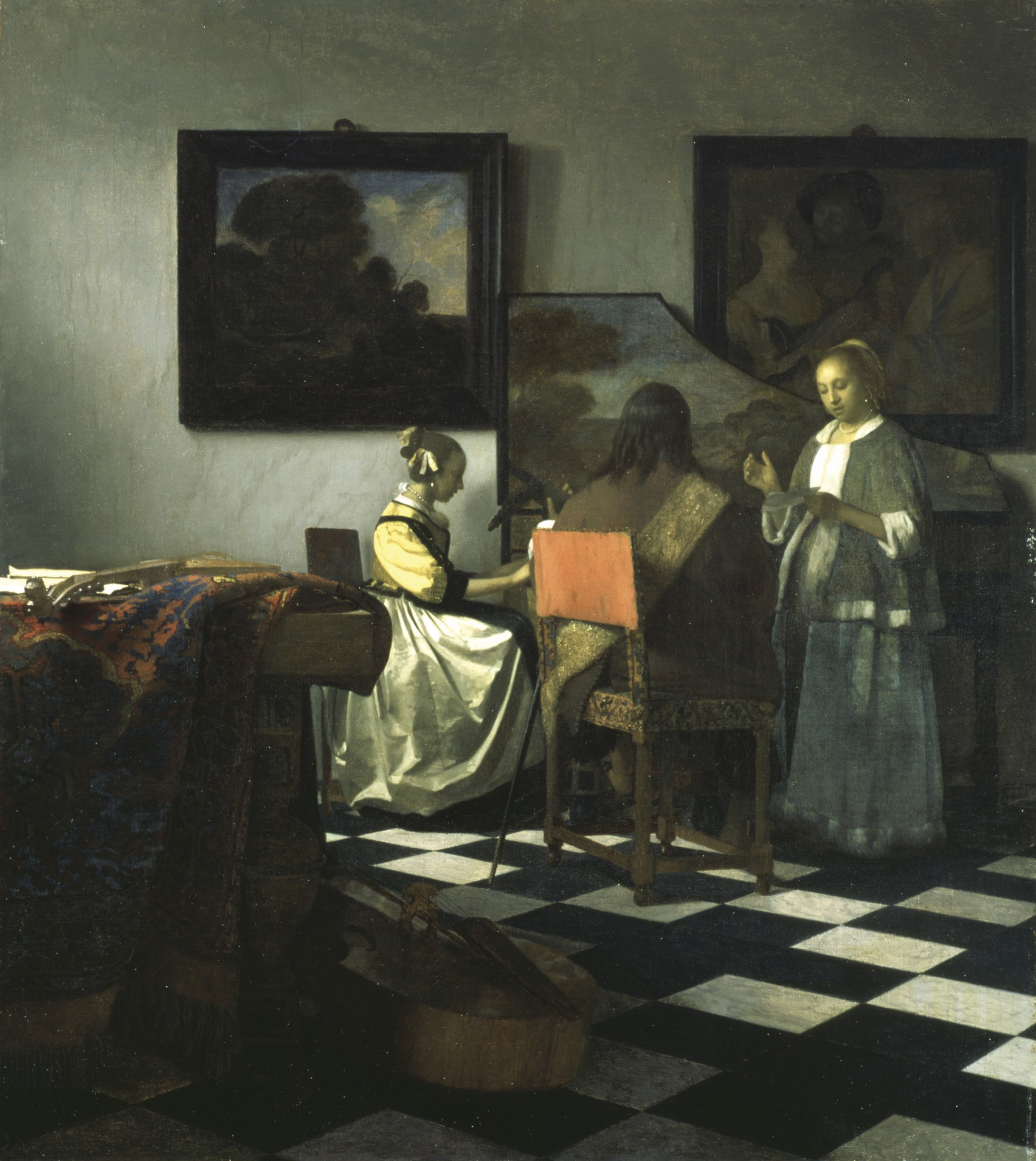 Vermeer's oil on canvas "The Concert"