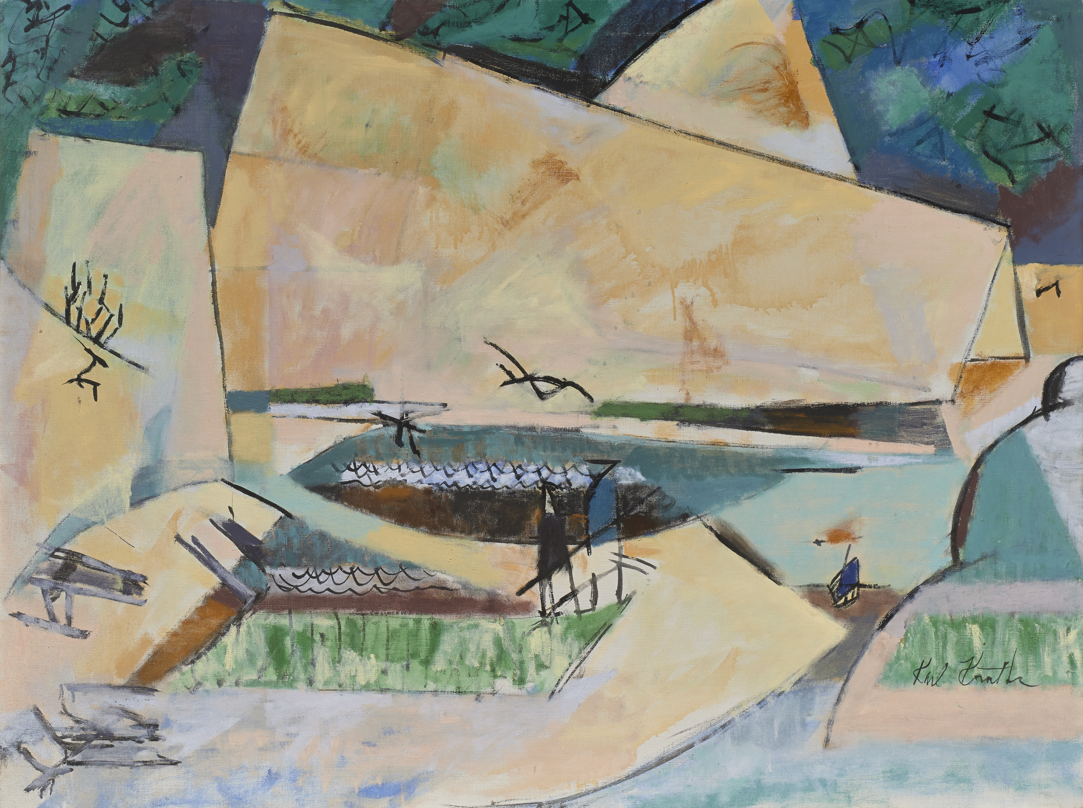 Pilgrim Point by Karl Knaths (1947).