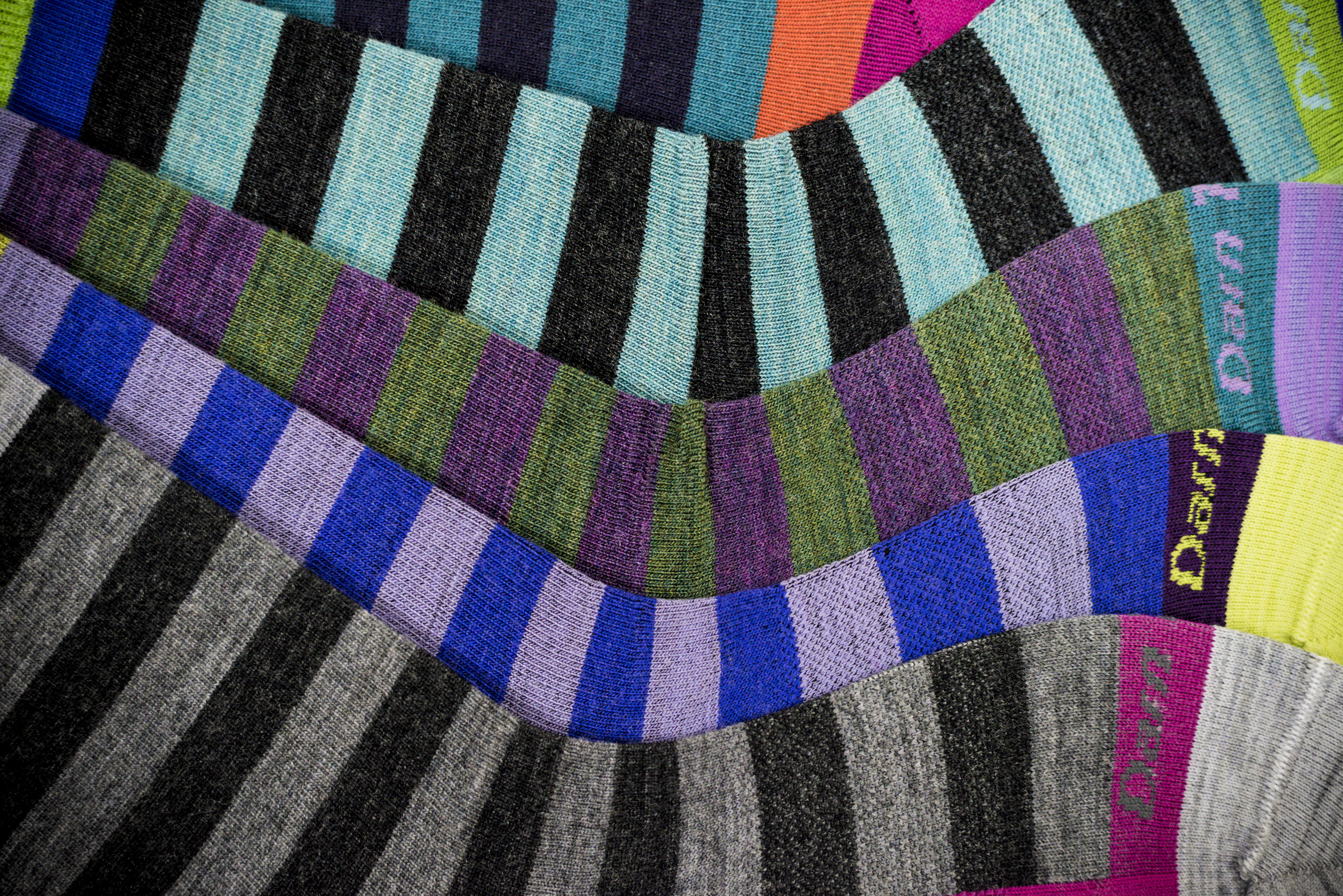 Details of a line of Darn Tough Vermont socks