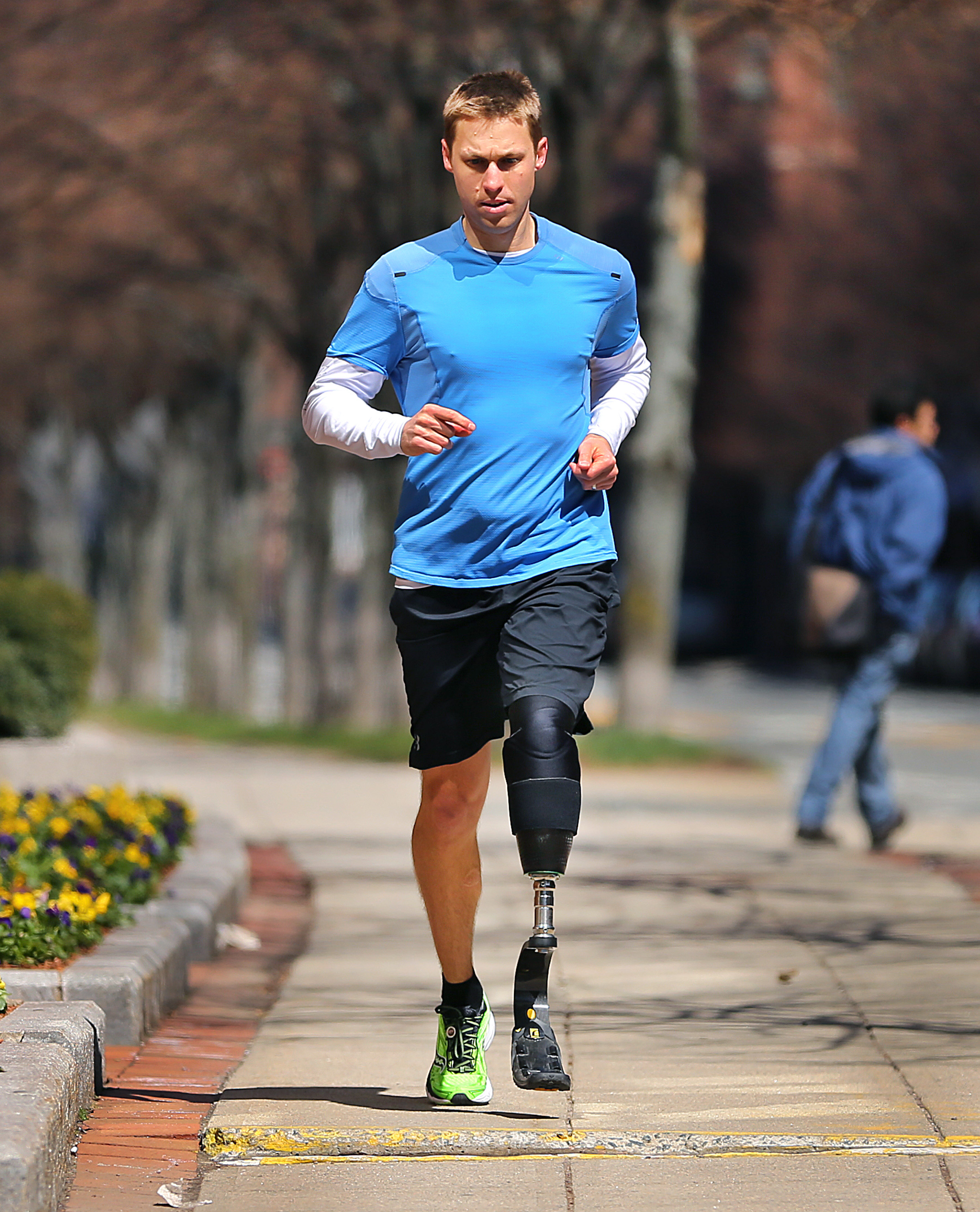 Downes went out for a run near his condo in Cambridge.