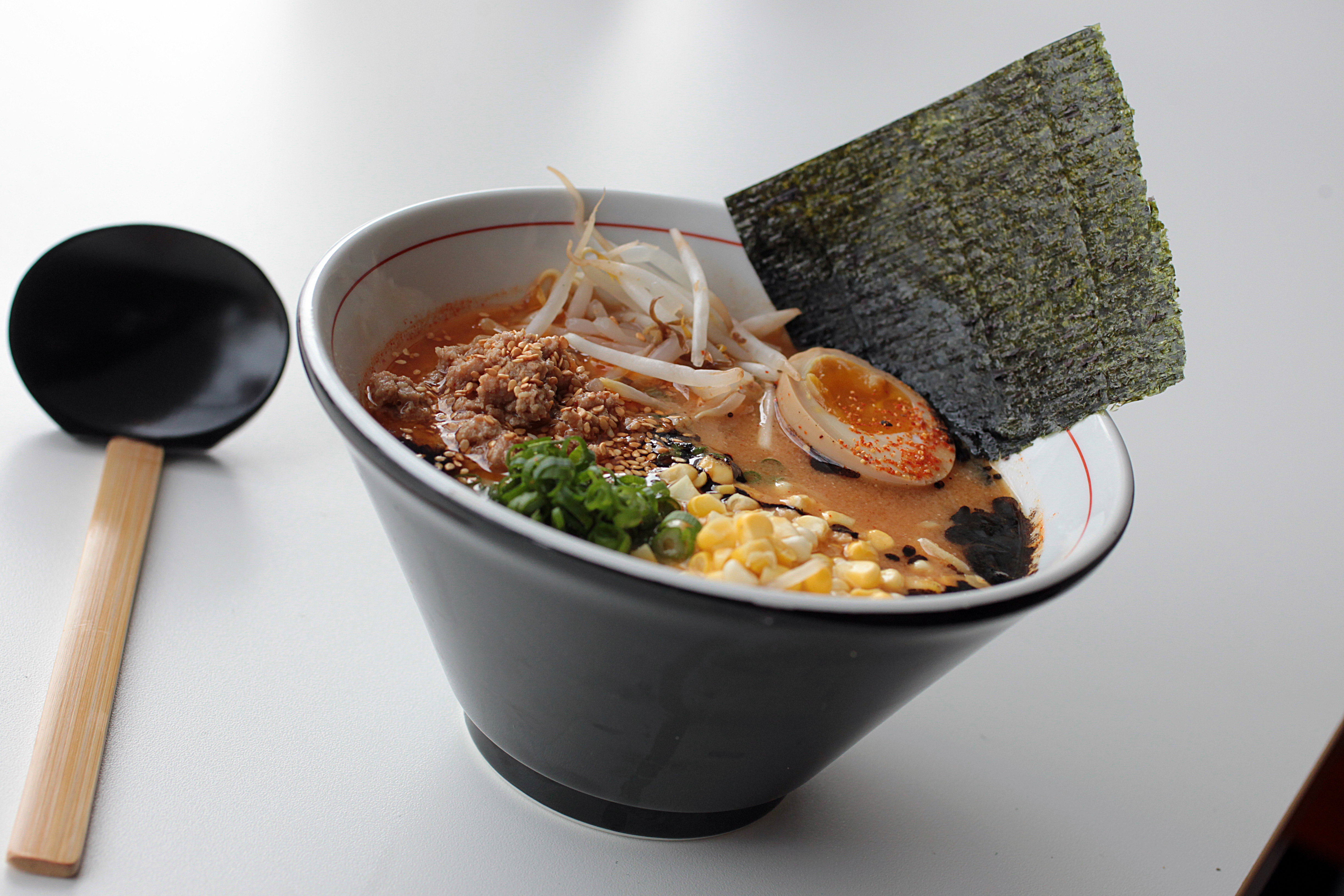 Spicy miso ramen at Little Big Diner in Newton.