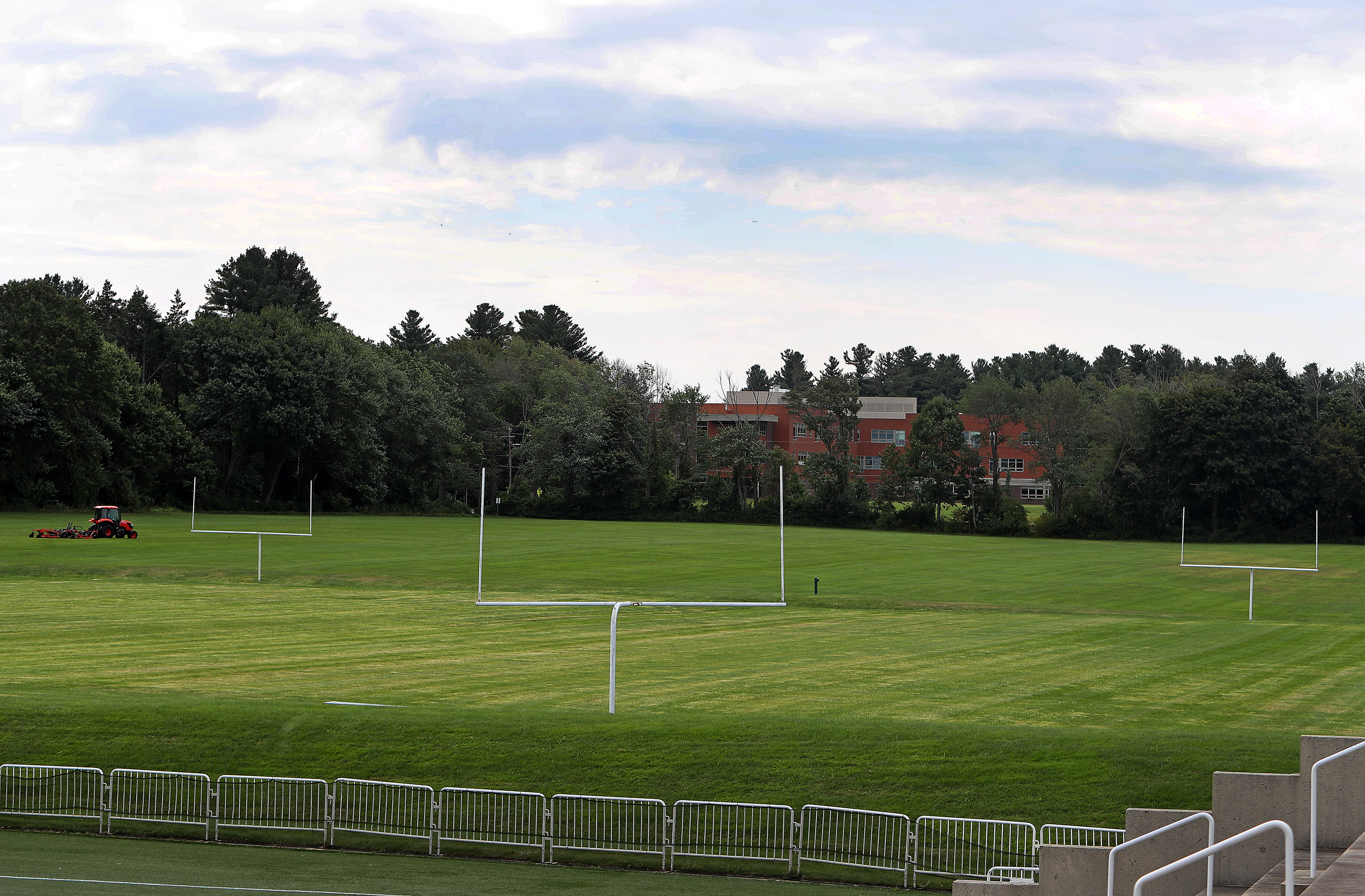 The area next to the football field at Phillips Academy is known to students as “Siberia.”