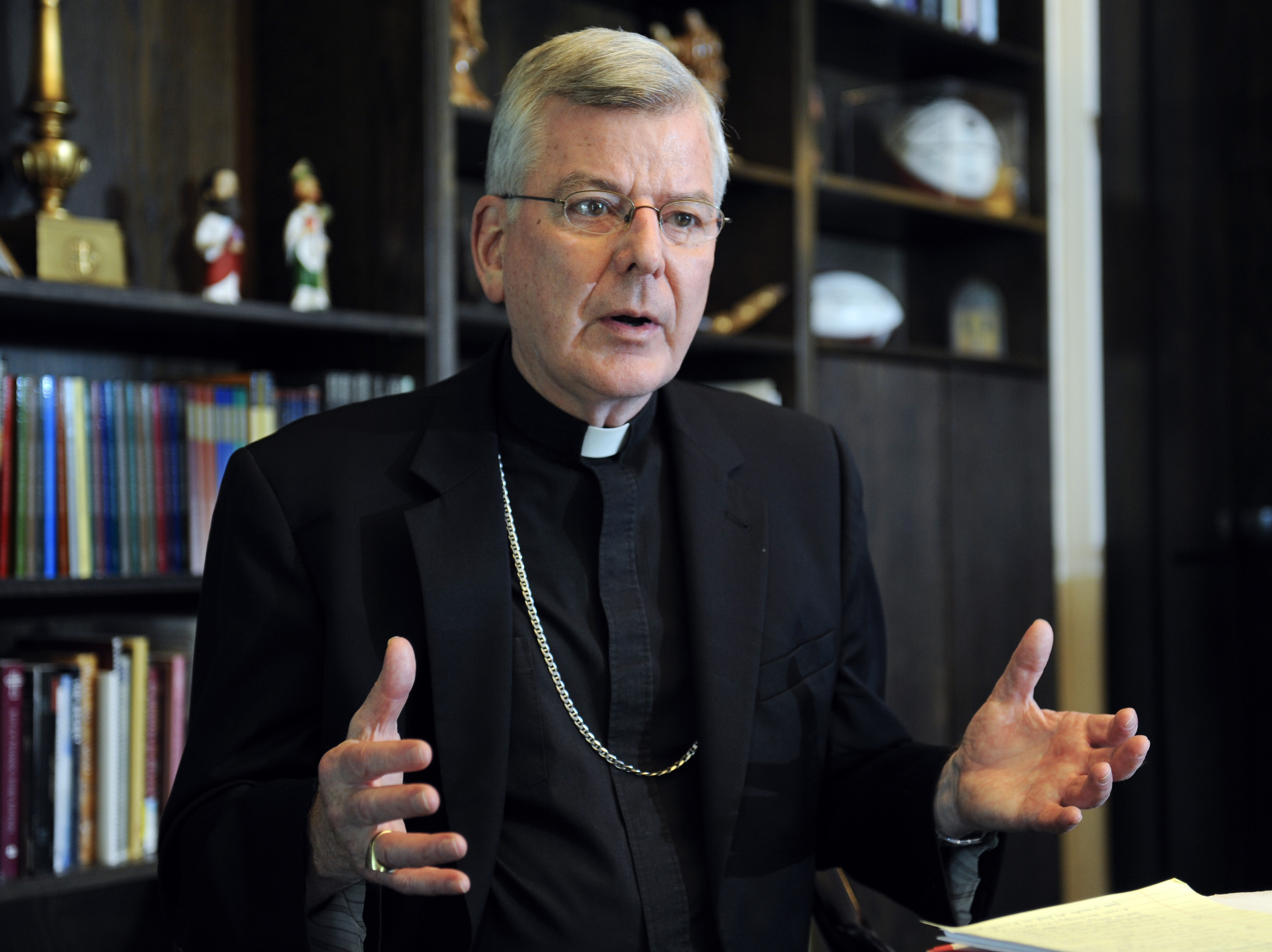 Archbishop John Nienstedt resigned after being accused of ignoring the behavior of an abusive priest.