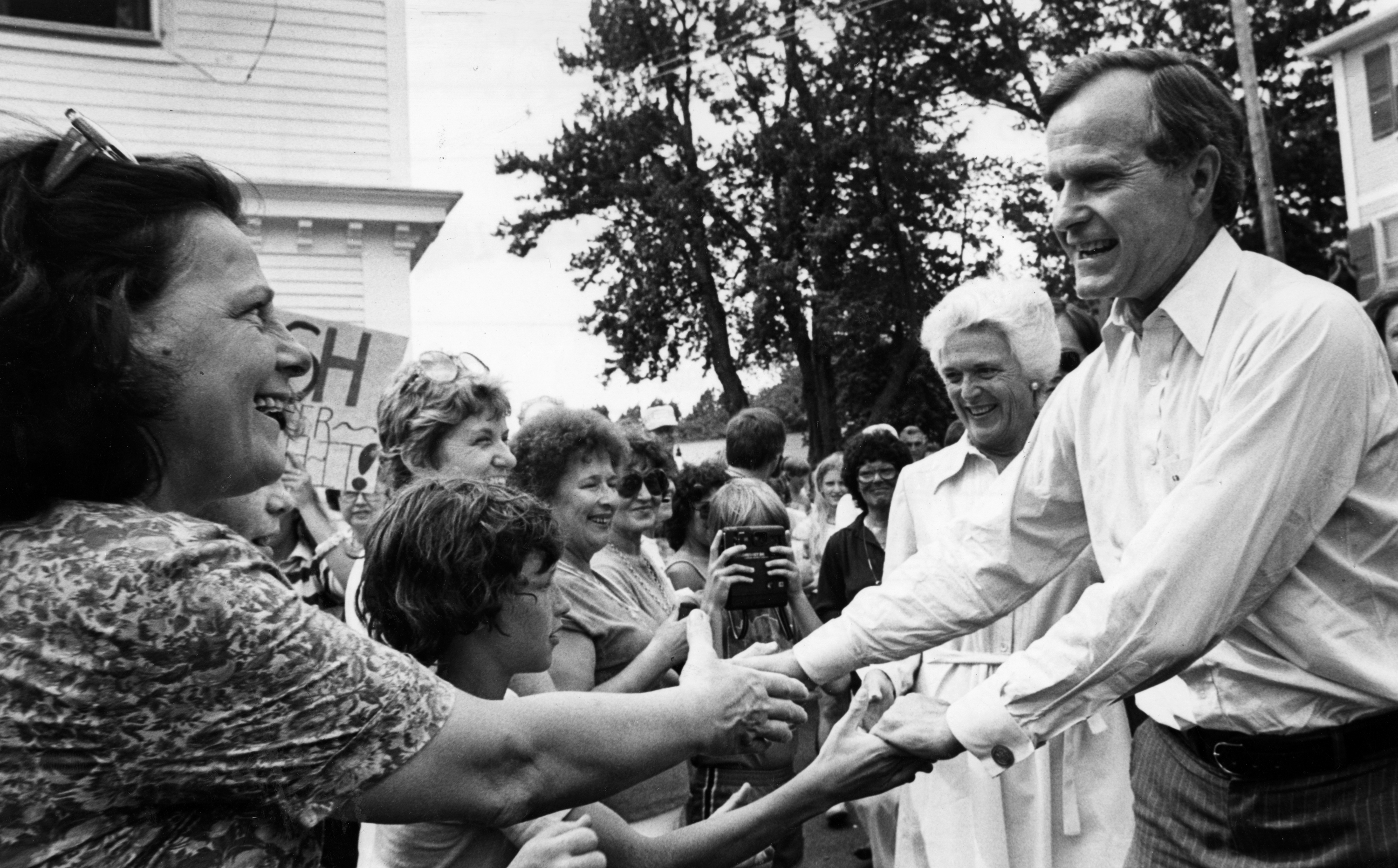 George H.W. Bush and Barbara Bush were in Kennebunkport in July 1980, as Bush campaigned for the Republican presidential nomination.
