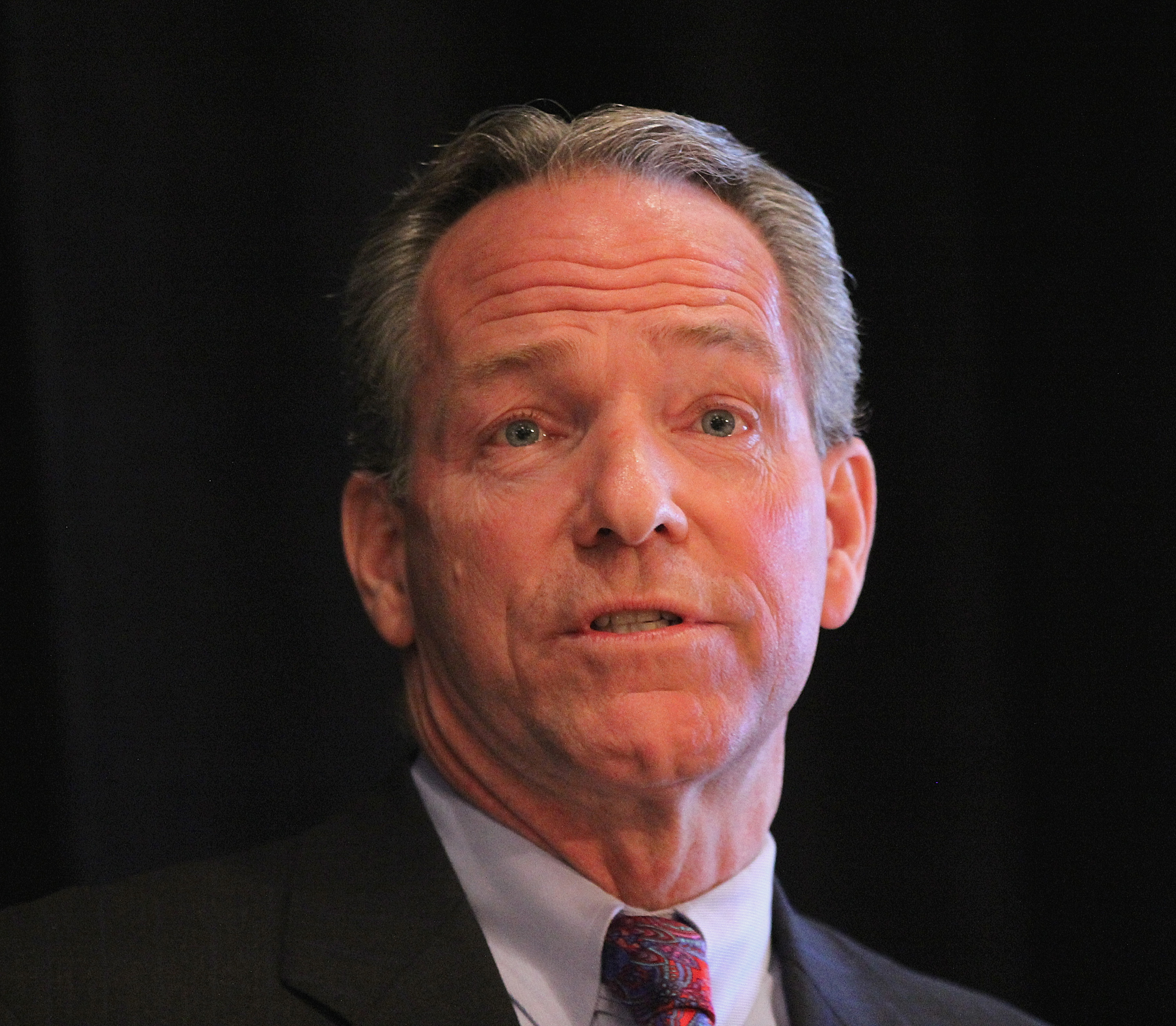 John Fish, CEO of Suffolk Construction Company, addressed the Greater Boston Chamber of Commerce breakfast last March.