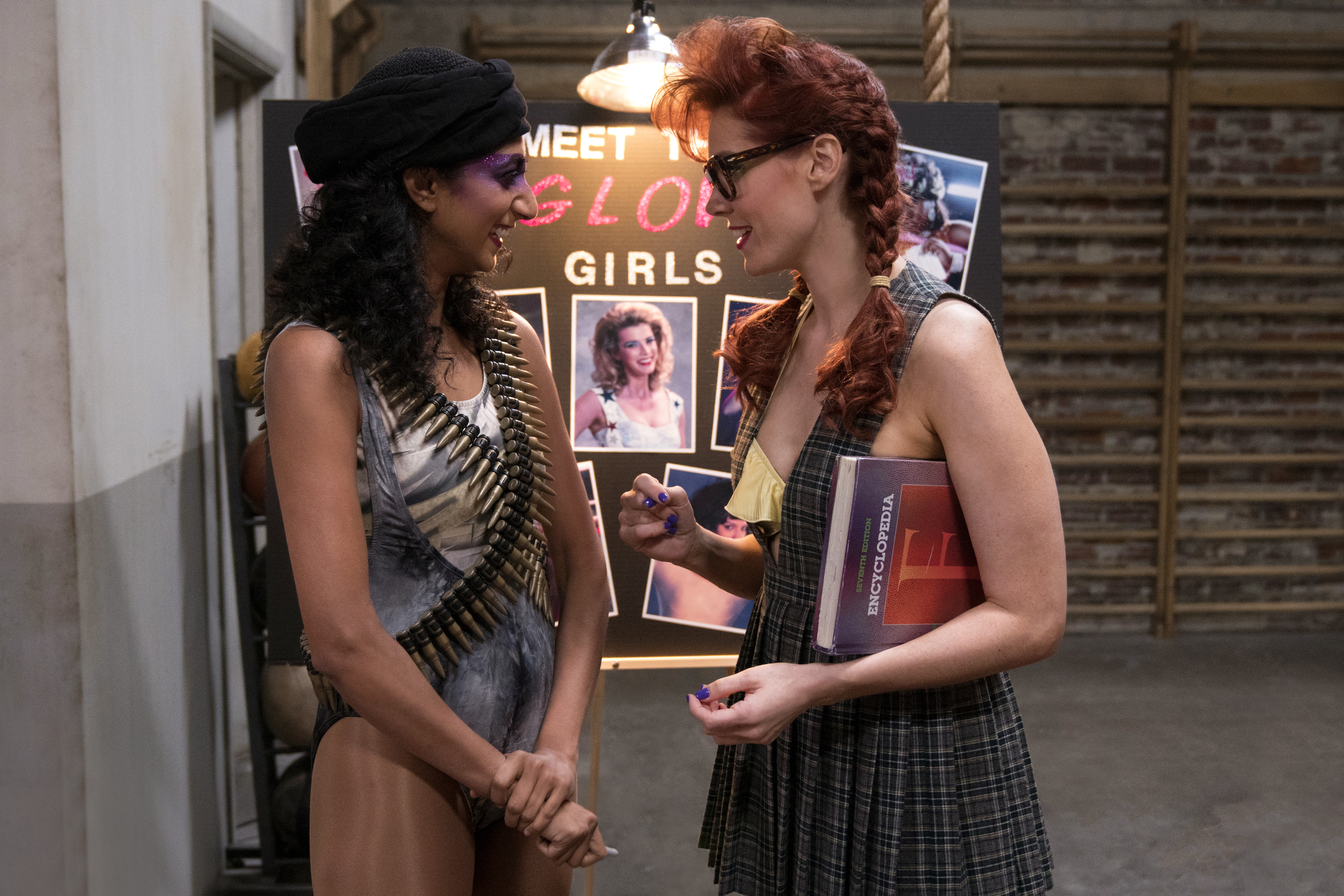 Sunita Mani and Kate Nash in “GLOW.”