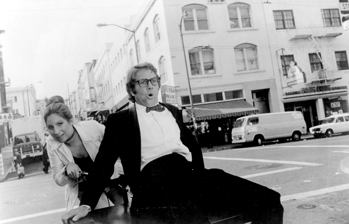Barbra Streisand and Ryan O'Neal in "What's Up, Doc?"
