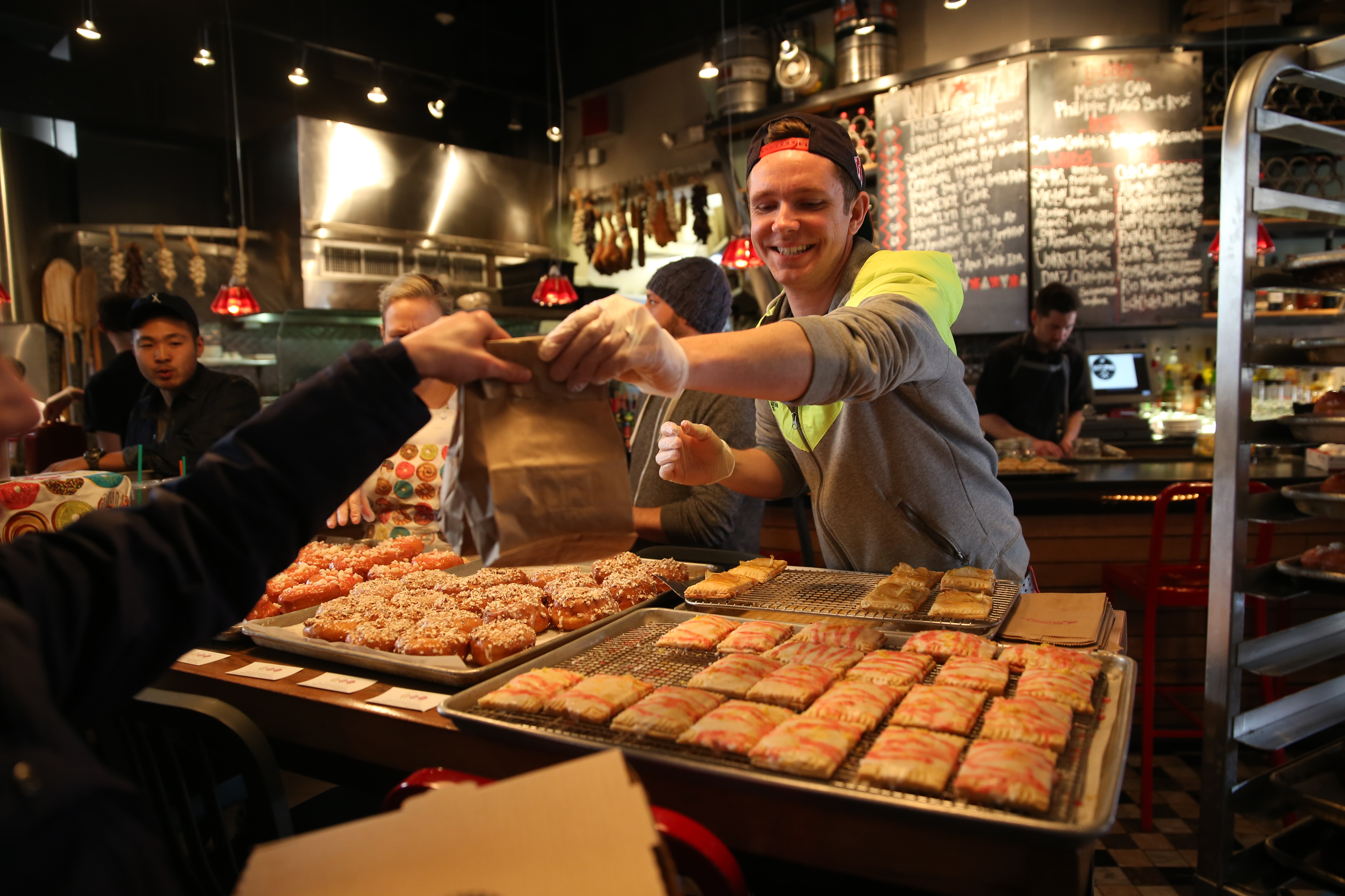 Justin Burke-Samson served up his trademark tarts at Boston’s Salty Pig in 2014.