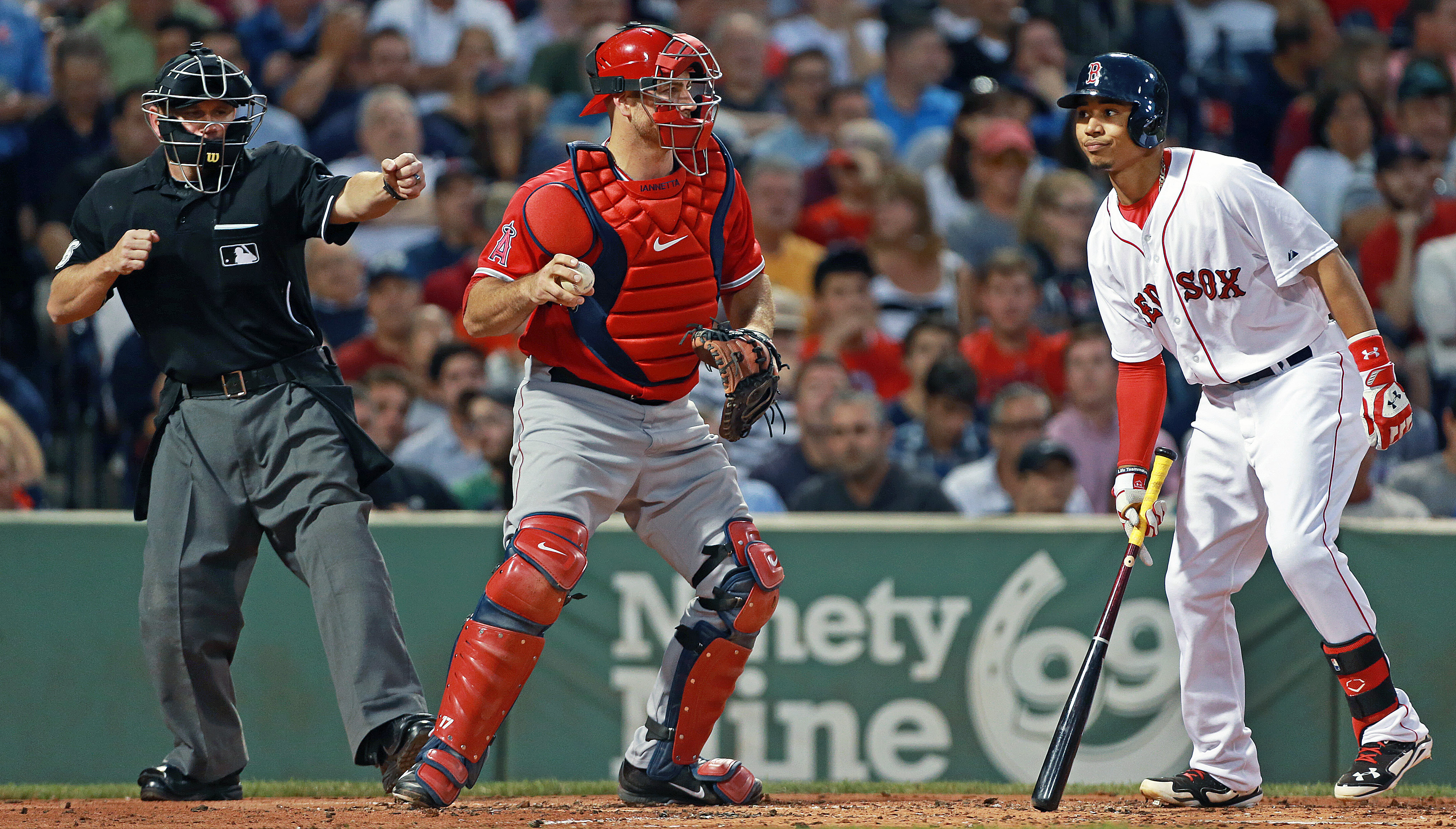 Mookie Betts struck out 82 times this season, fifth-most on the Red Sox.