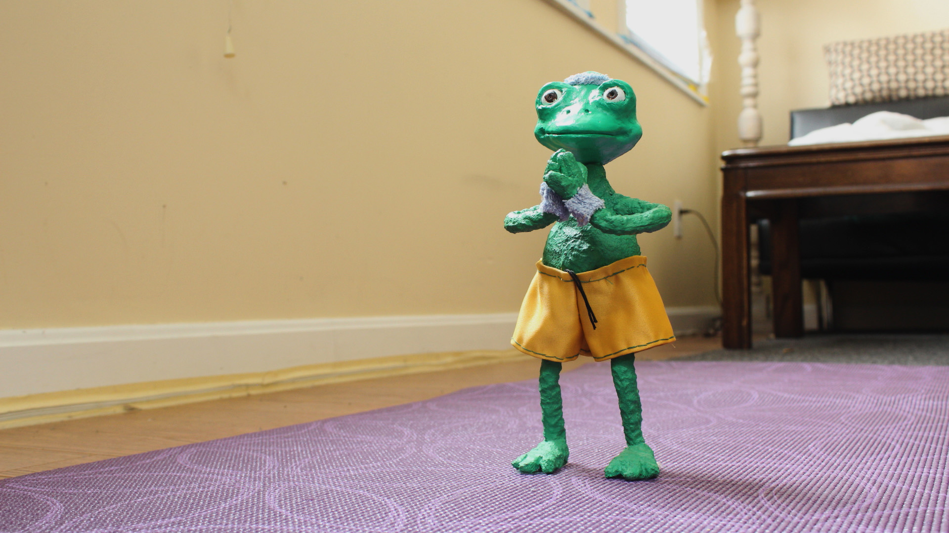 A still from Megan DiTullio's assignment for Hayley Morris's stop-motion animation class at MassArt.