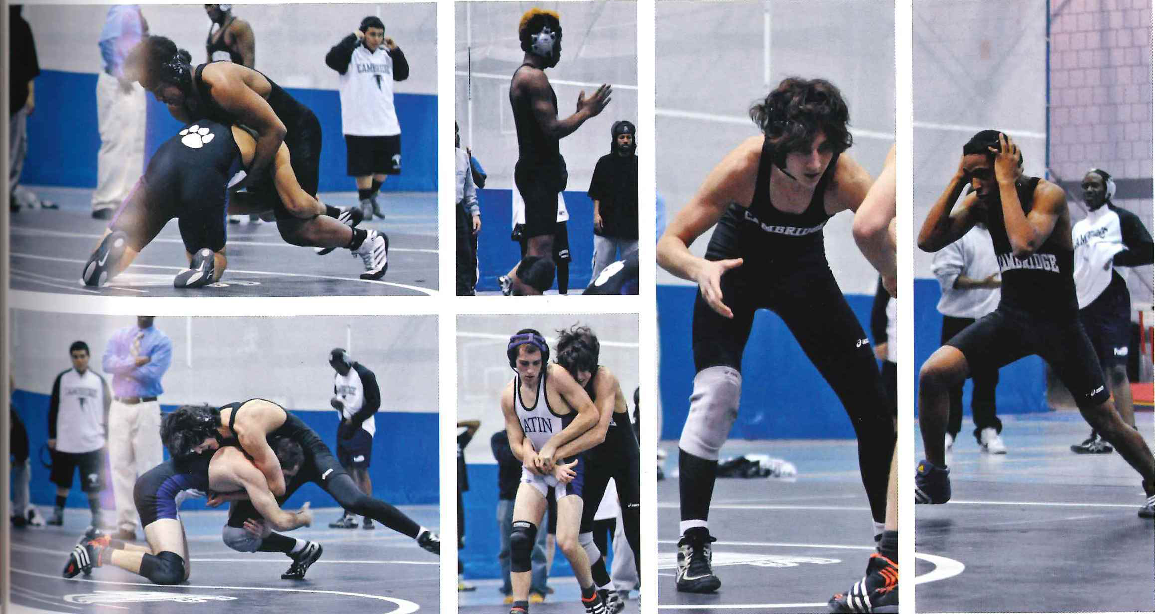 Photos of Tsarnaev on the wrestling team.