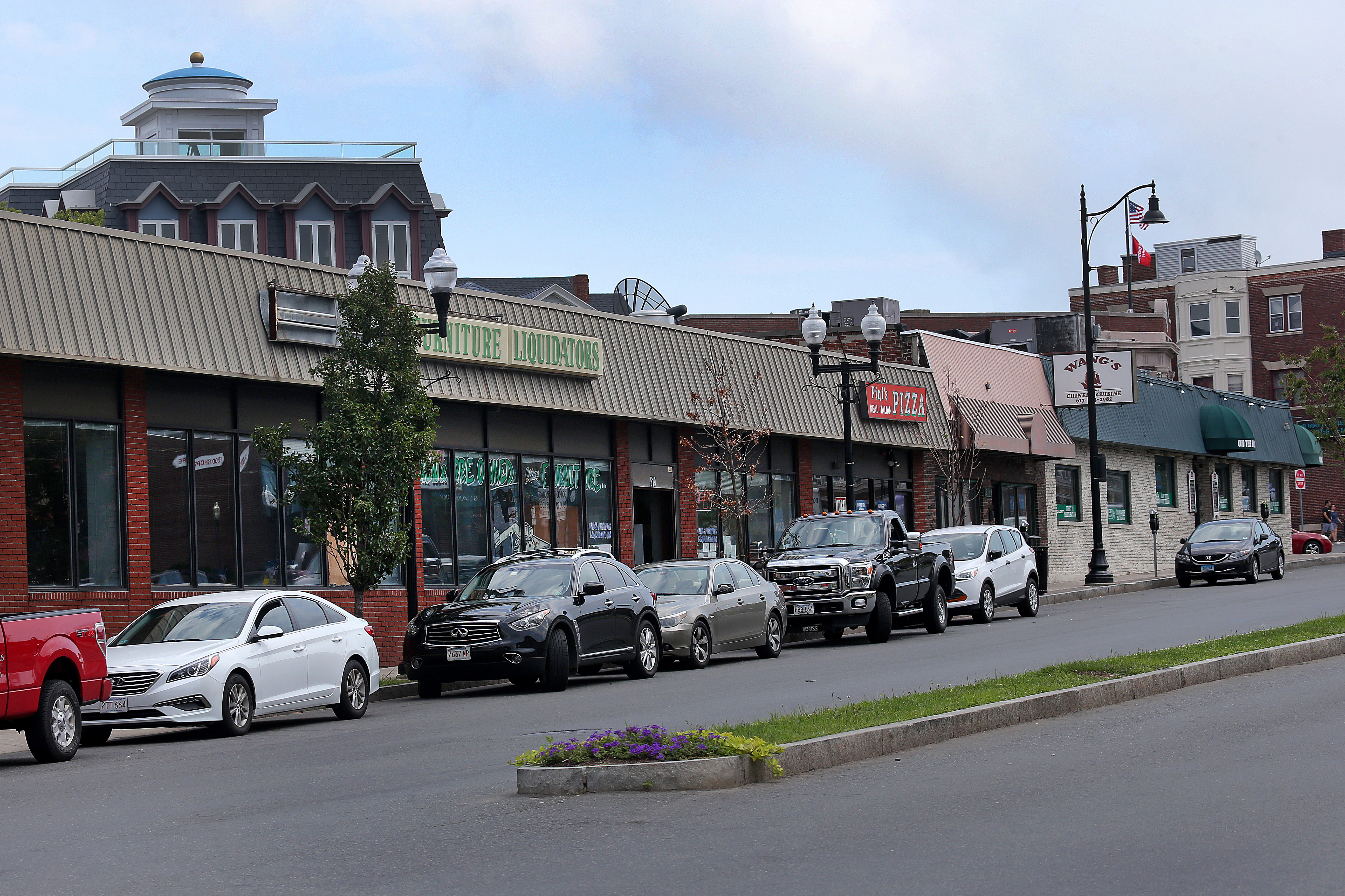 The 500 block of Broadway (above) in Somerville runs along the proposed route of the MBTA’s Green Line extension.