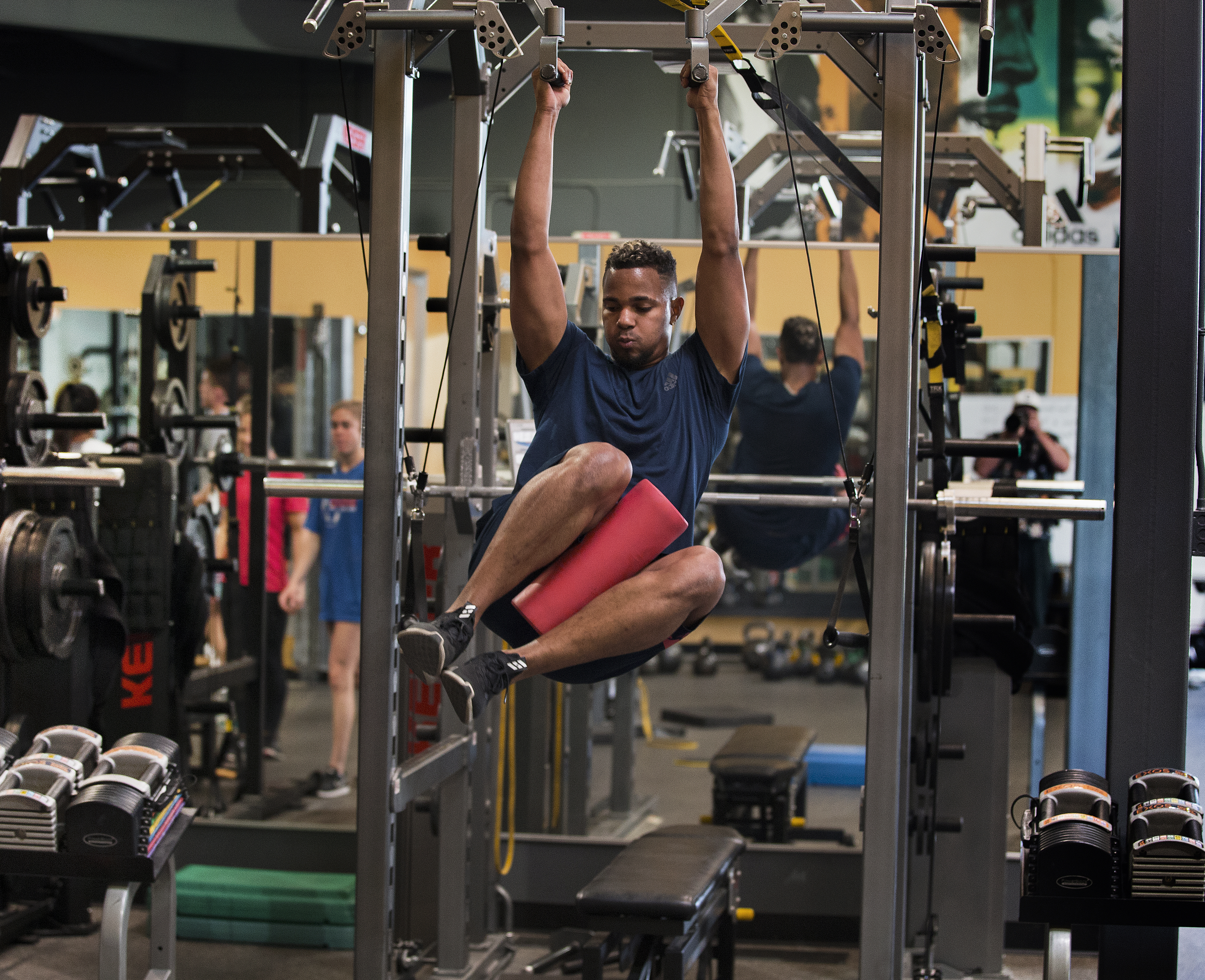 Bogaerts works on torso strength, which can reduce the risk of injury and improve his hitting.