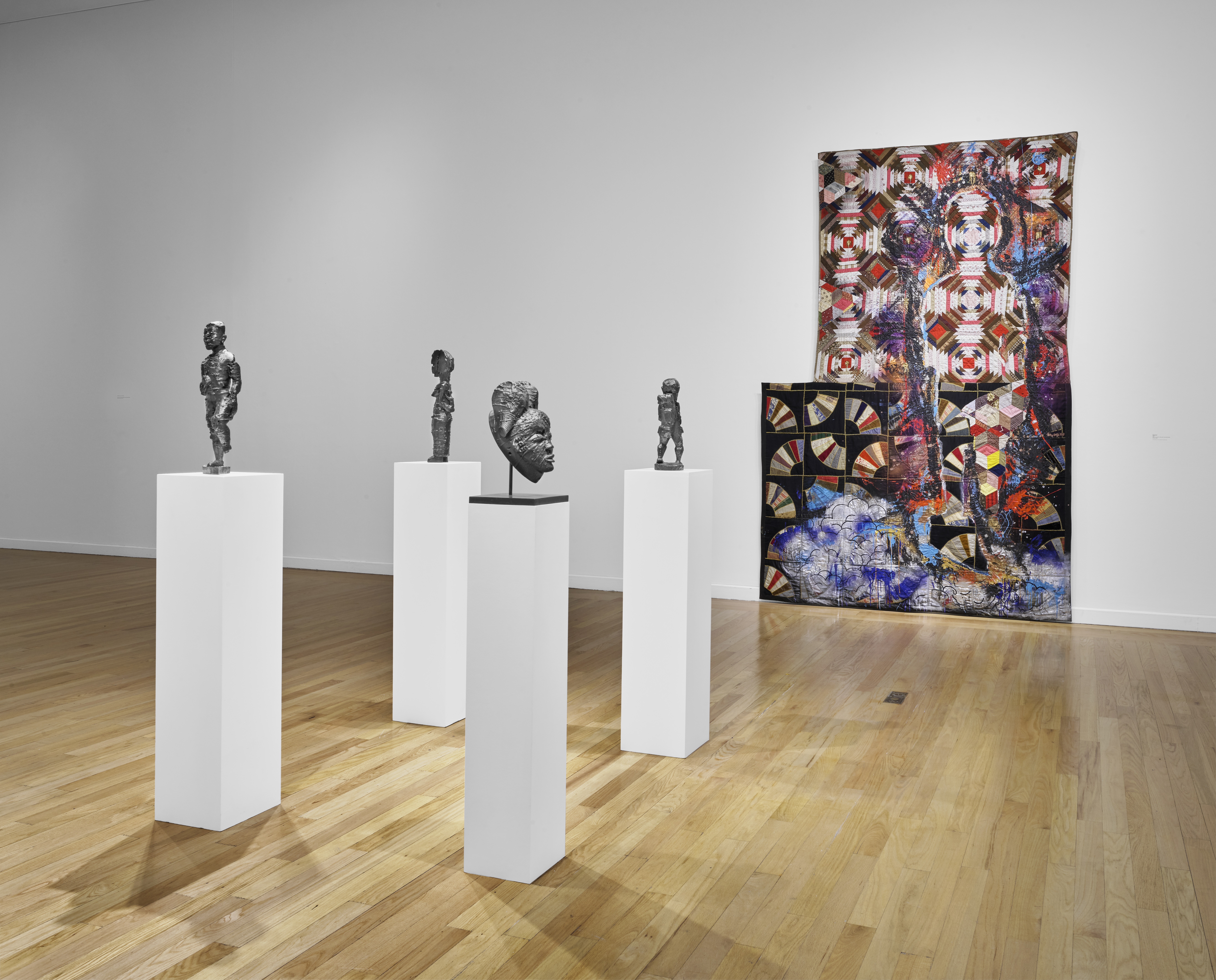 Sanford Biggers's "BAM" series honors African-American victims of police violence.