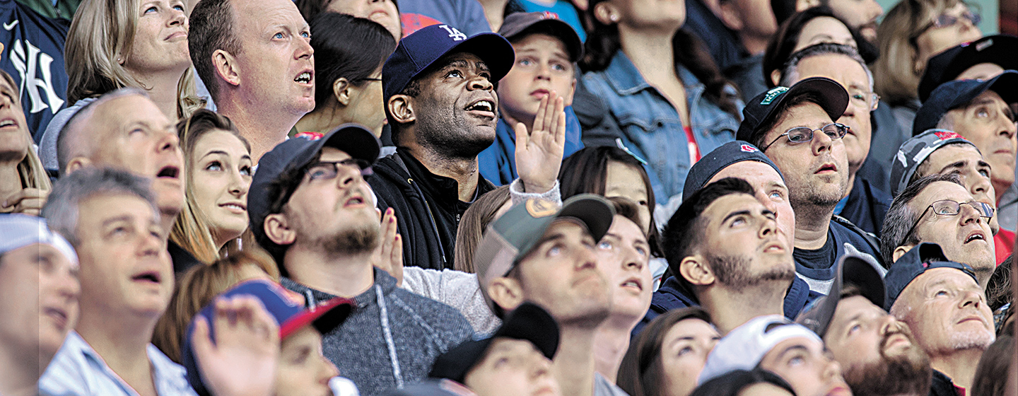 Kenyatta Savage was surrounded by a sea of white fans at Fenway Park at a July game.