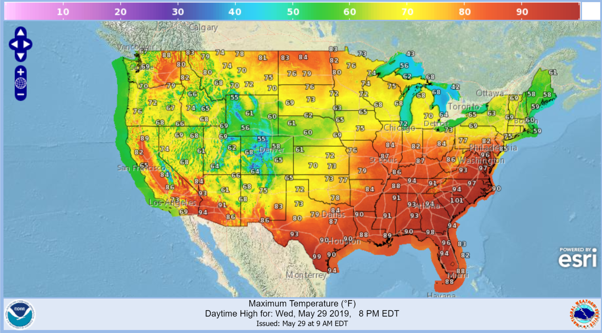 It continues to be hot in the Southeast. A large temperature gradient is fueling a lot of strong weather.