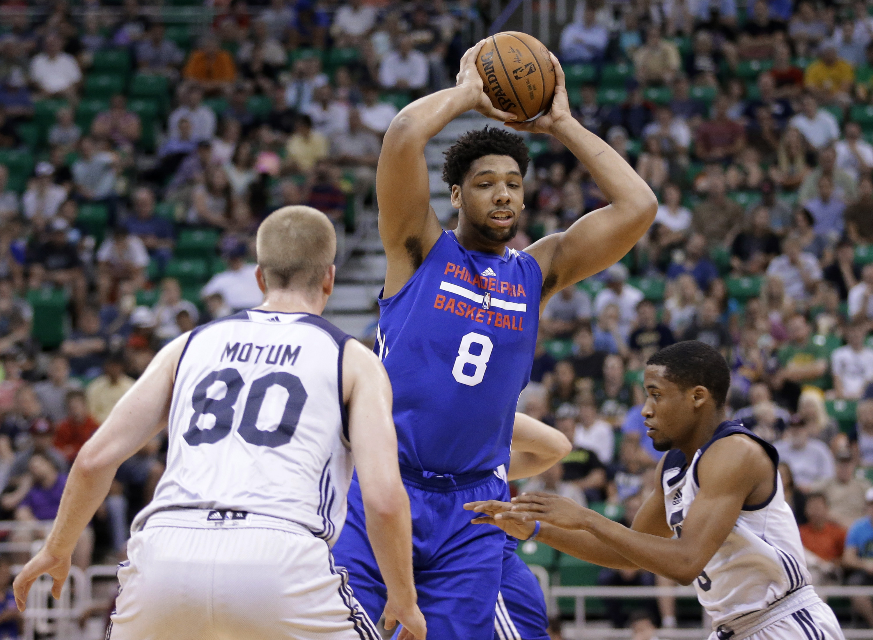 Jahlil Okafor played in five summer league games, averaging 16.8 points.