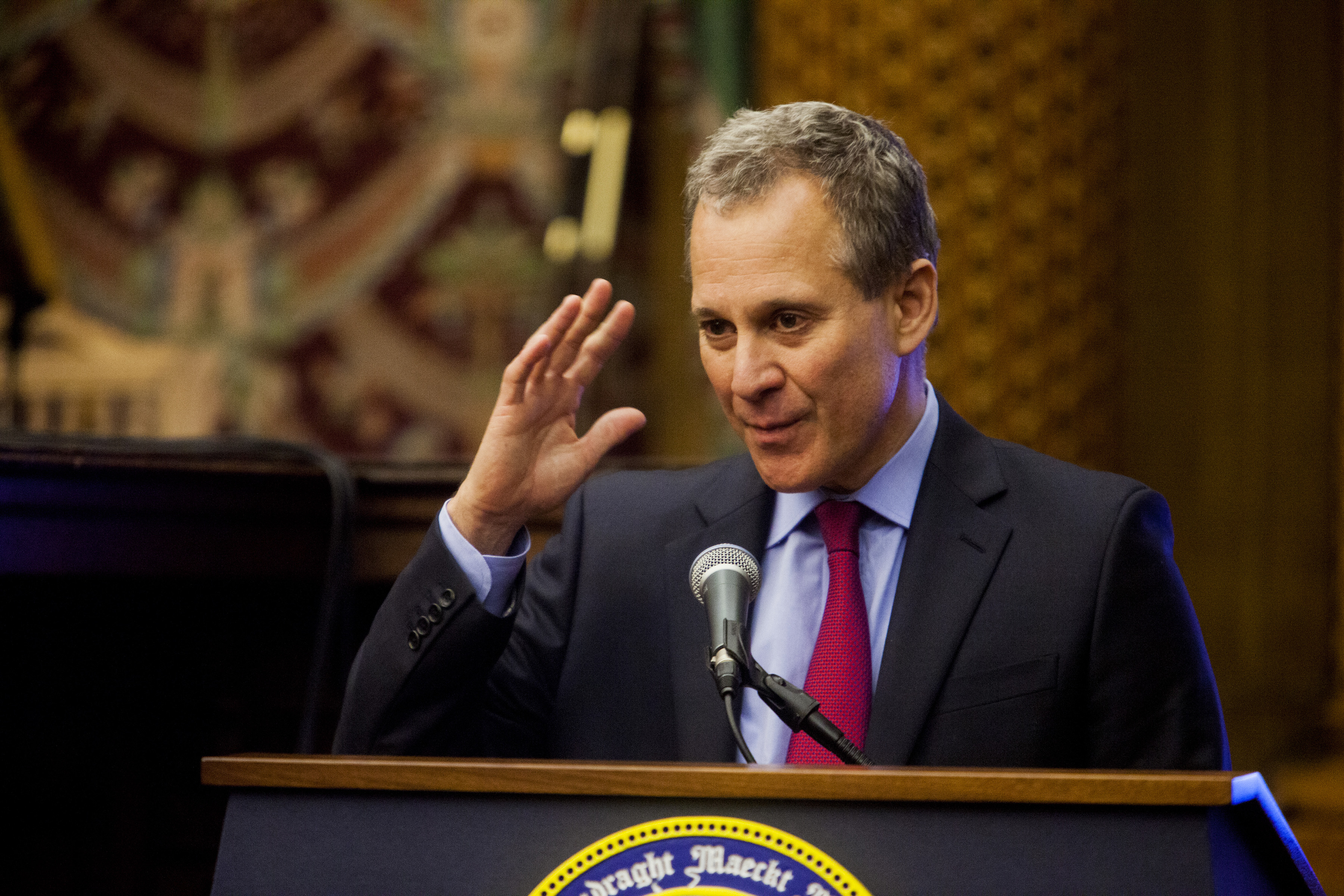 Attorney General Eric Schneiderman wants DraftKings and FanDuel banned from New York state.