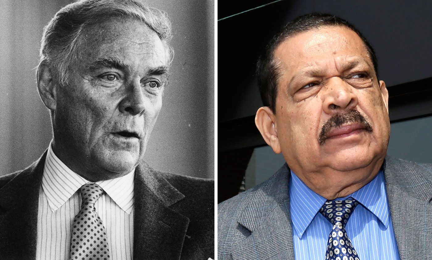 Alexander Haig (left), secretary of state under President Reagan, made comments implying the United States would help cover up the truth about other deaths in the country. Inocente Orlando Montano, who once lived in Everett, has been indicted in five of the killings at Central American University in El Salvador.