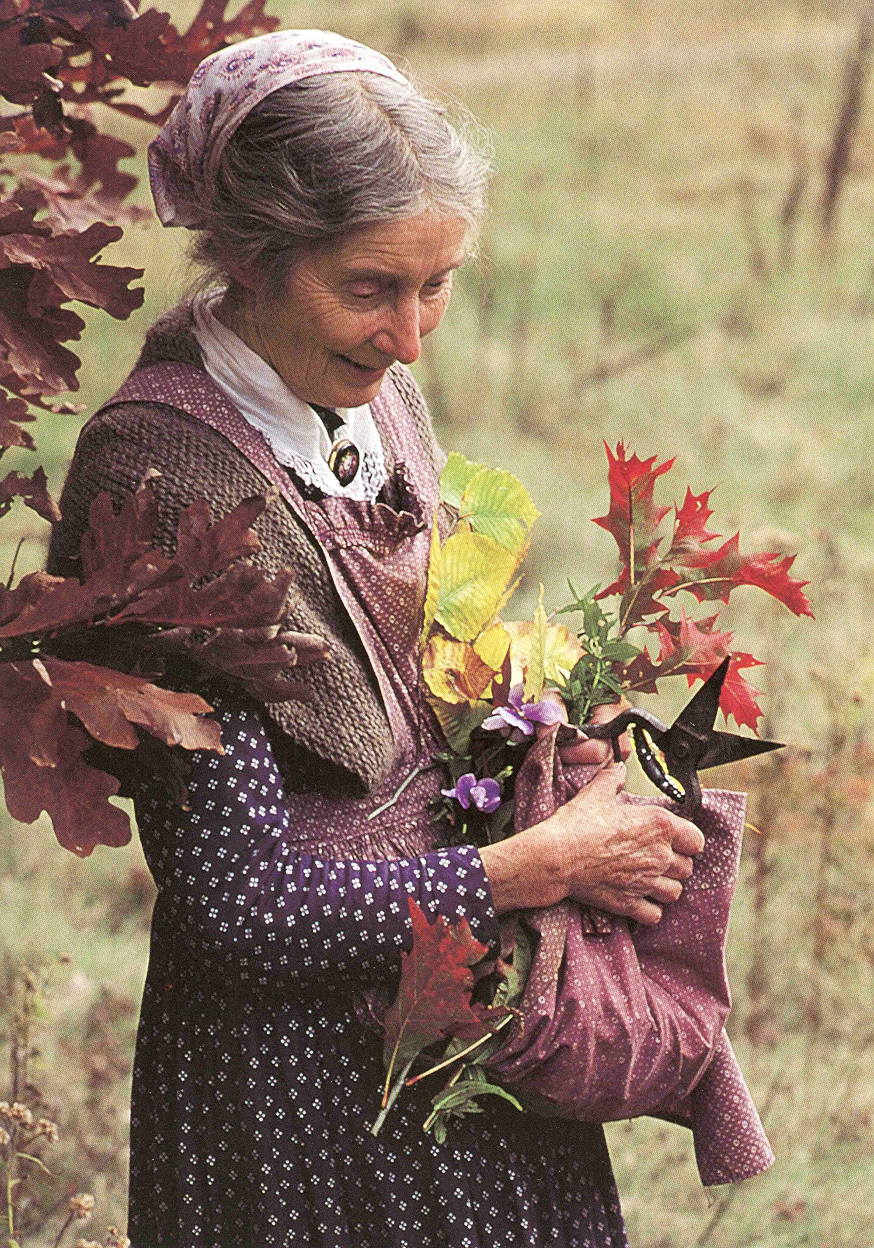 Children's book illustrator Tasha Tudor seen in Marlboro, Vt.