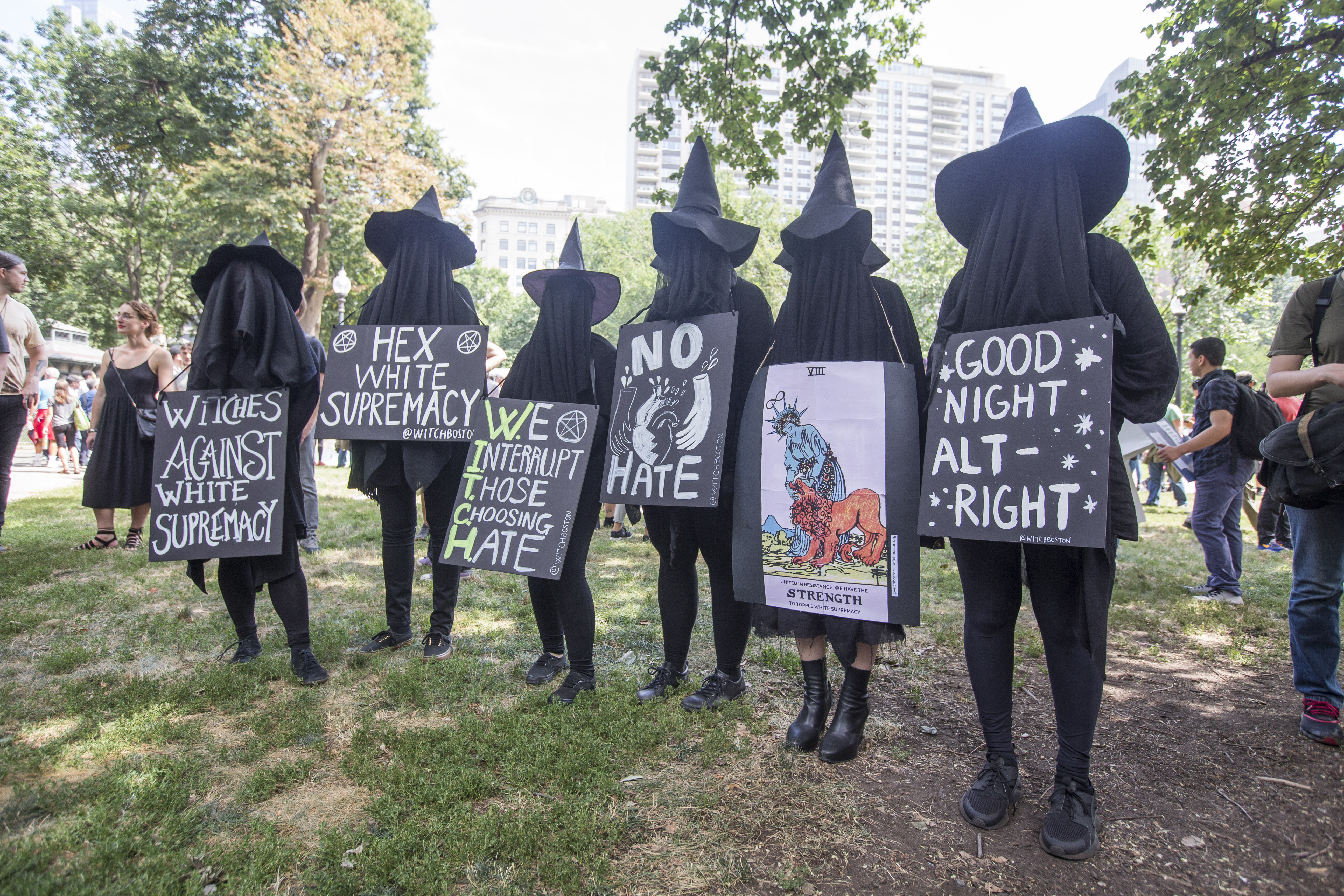A group showed up in costume.