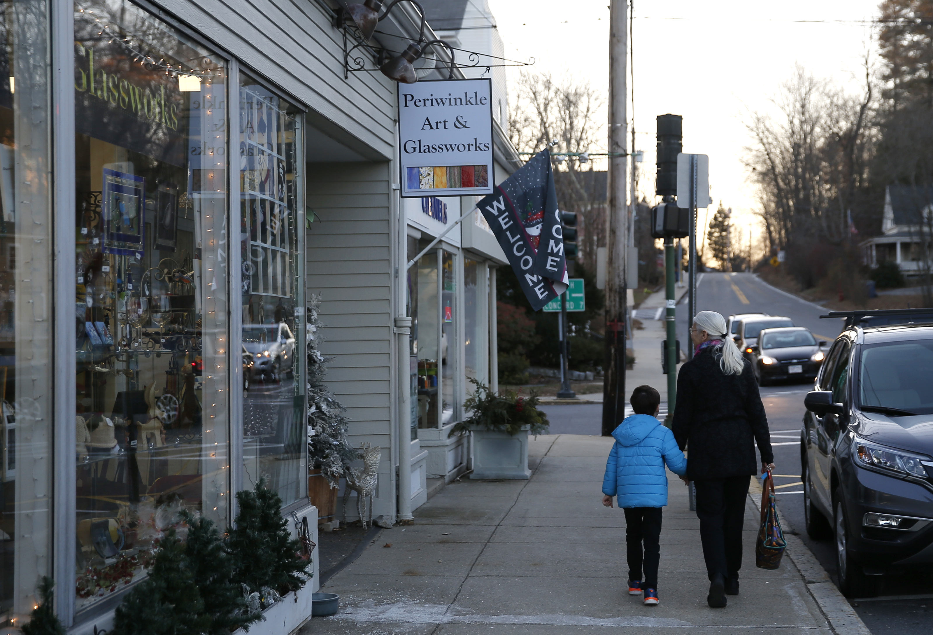 Acton (above, Massachusetts Avenue) and Boxborough share a school system that holds students to high standards.
